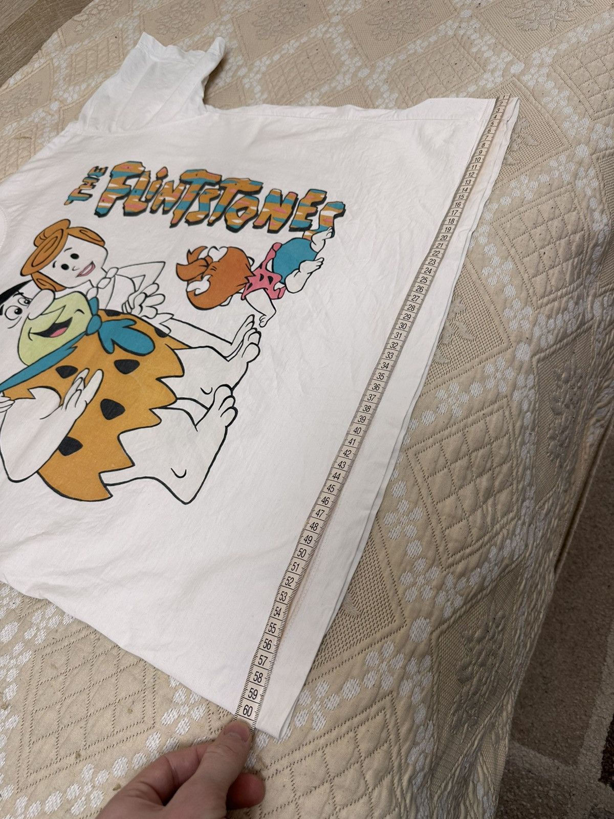 Cartoon Network 🔥 The Flintstones Family Cartoon Vintage Oversized T-Shirt Size US S / EU 44-46 / 1 - 11 Thumbnail