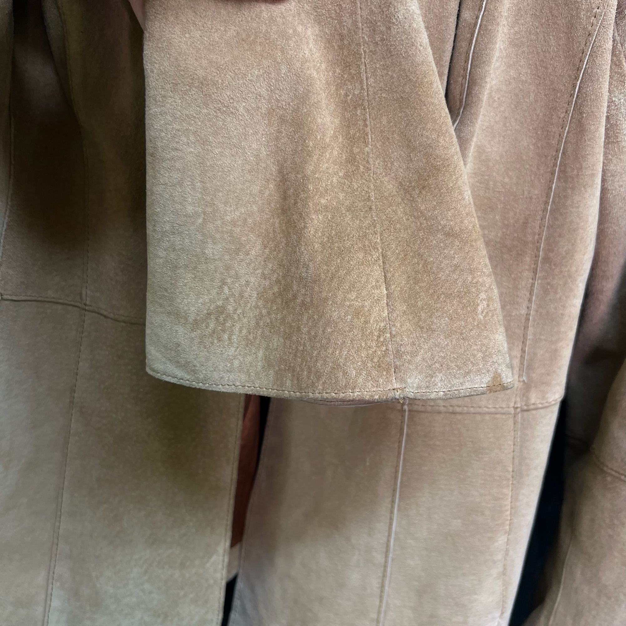 Other Anonymous John Carlisle Tan Suede Button-Up Blazer Jacket Wo Size S / US 4 / IT 40 - 5 Thumbnail