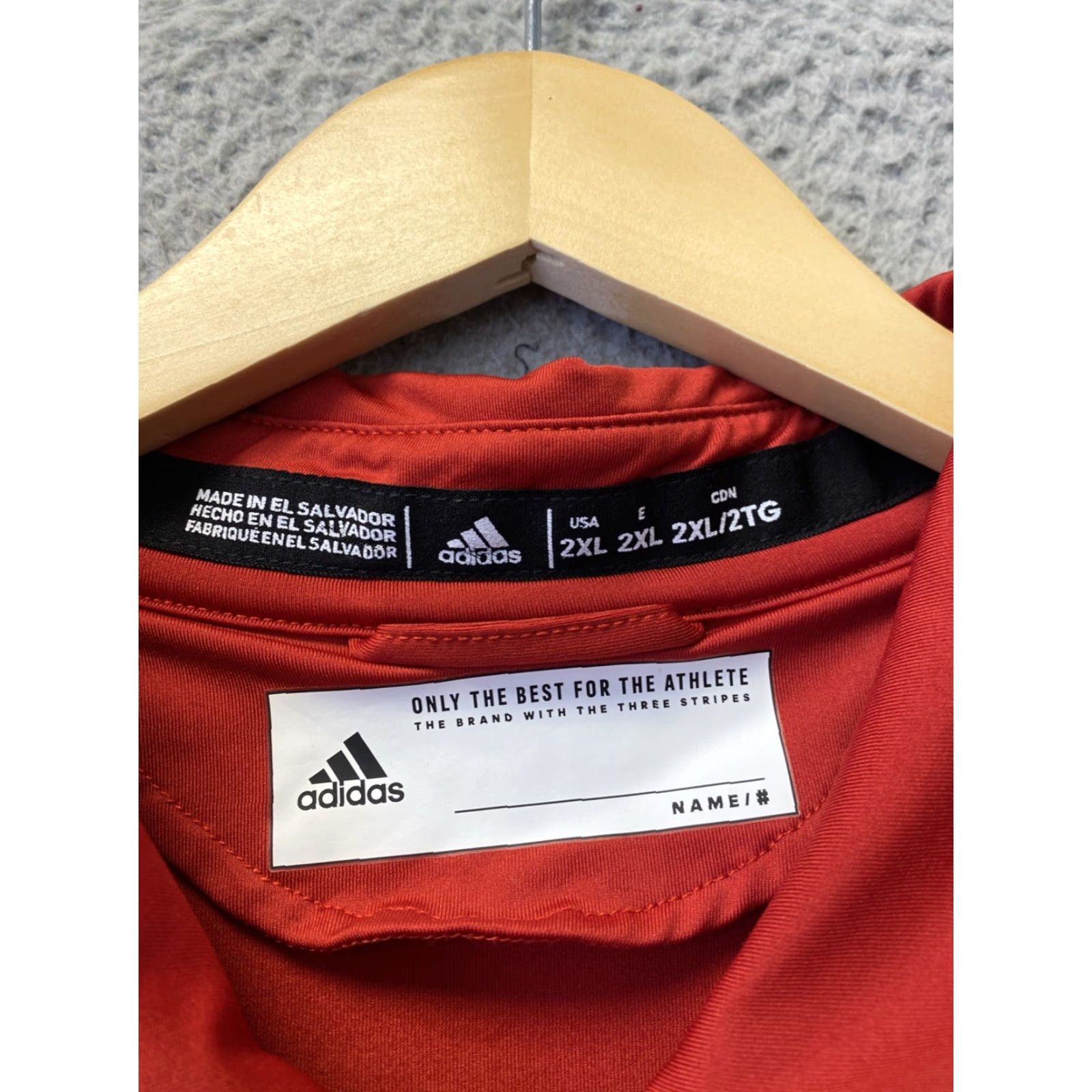 Adidas Adidas Golf Solid Red Polo Shirt 2XL Short Sleeve Mens Size US XXL / EU 58 / 5 - 4 Thumbnail