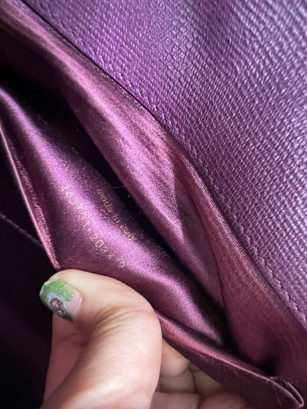 Yves Saint Laurent Saint Laurent Chyc Clutch – Purple Size ONE SIZE - 16 Thumbnail