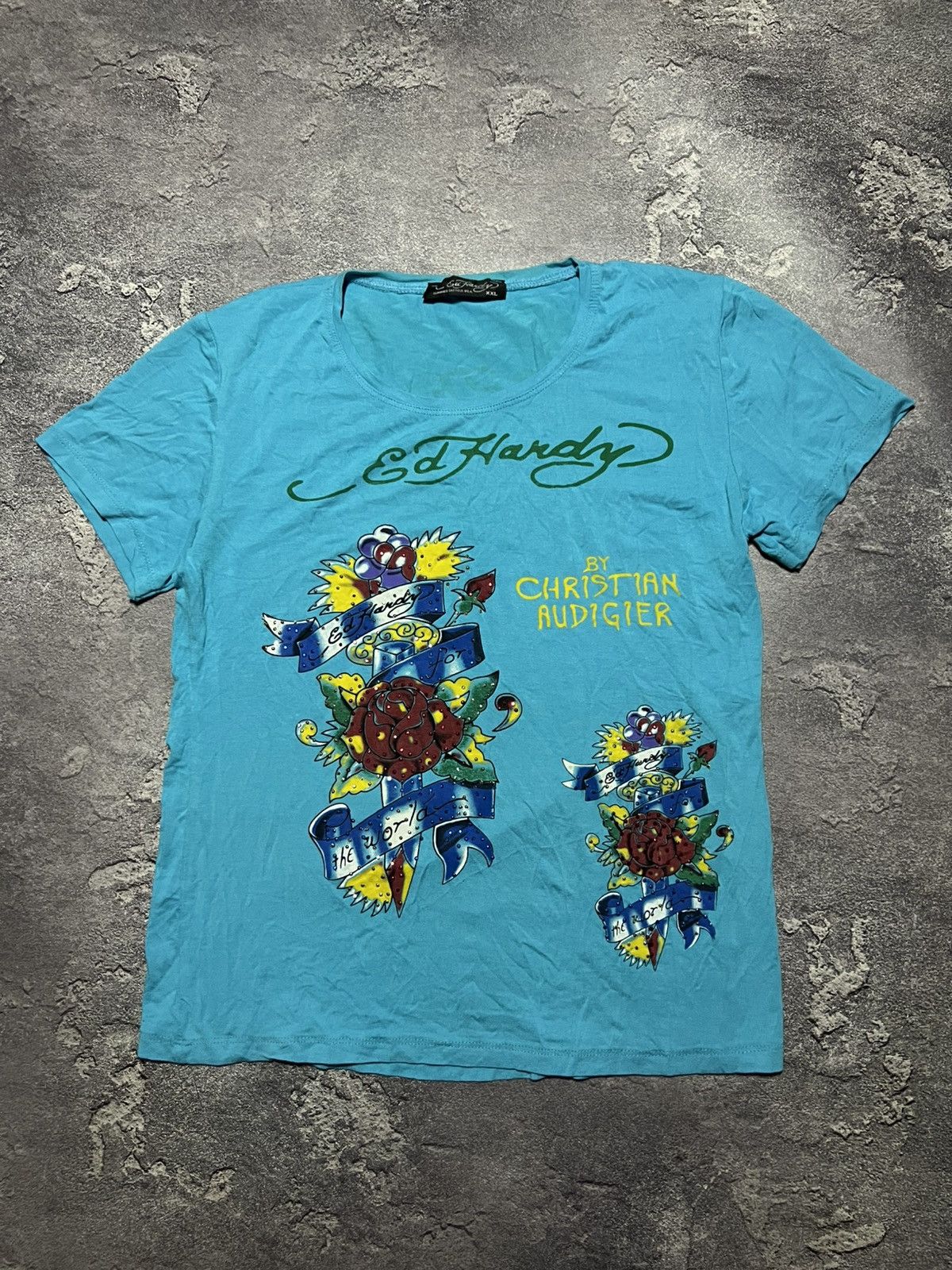 Ed Hardy Ed Hardy Vintage Logo Tee Streetwear Avant-Garde Size L / US 10 / IT 46 - 1 Thumbnail