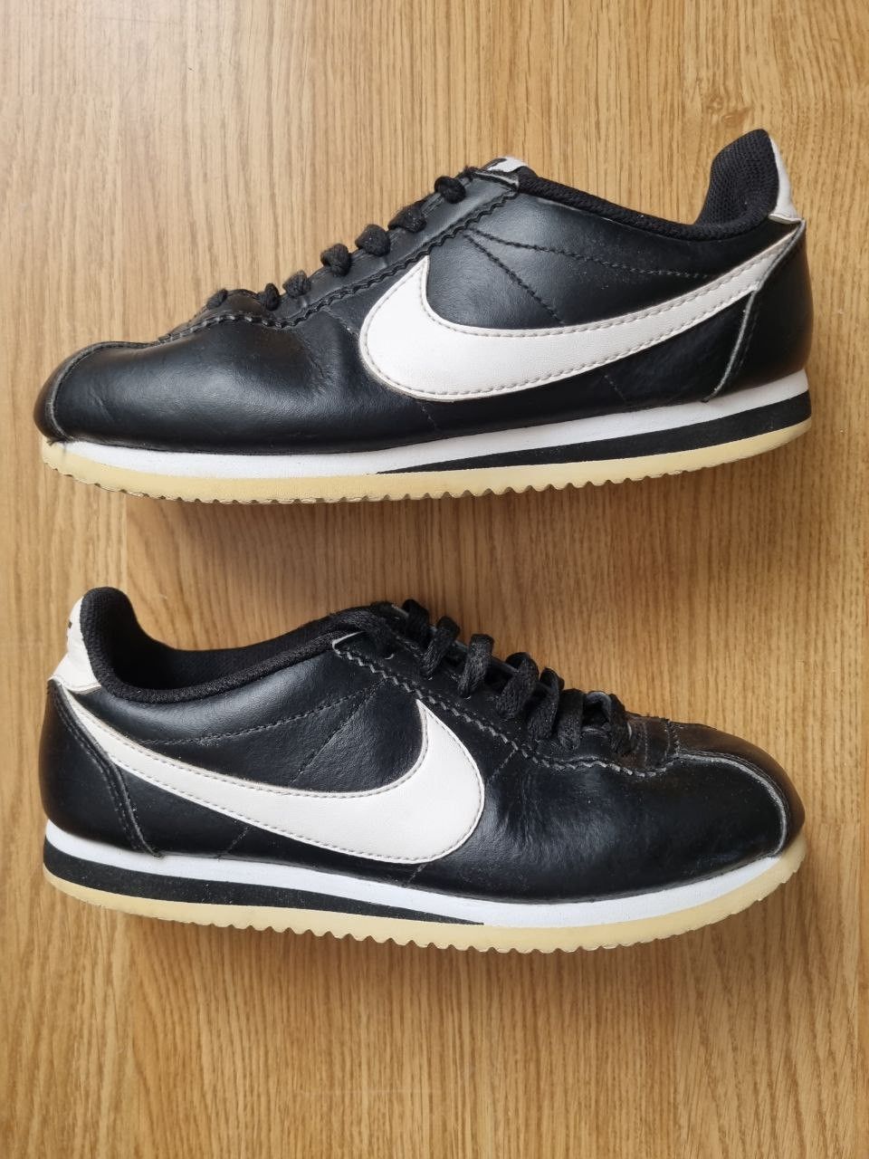 Nike Nike Classic Cortez Black White Size US 6 / IT 36 - 2 Thumbnail