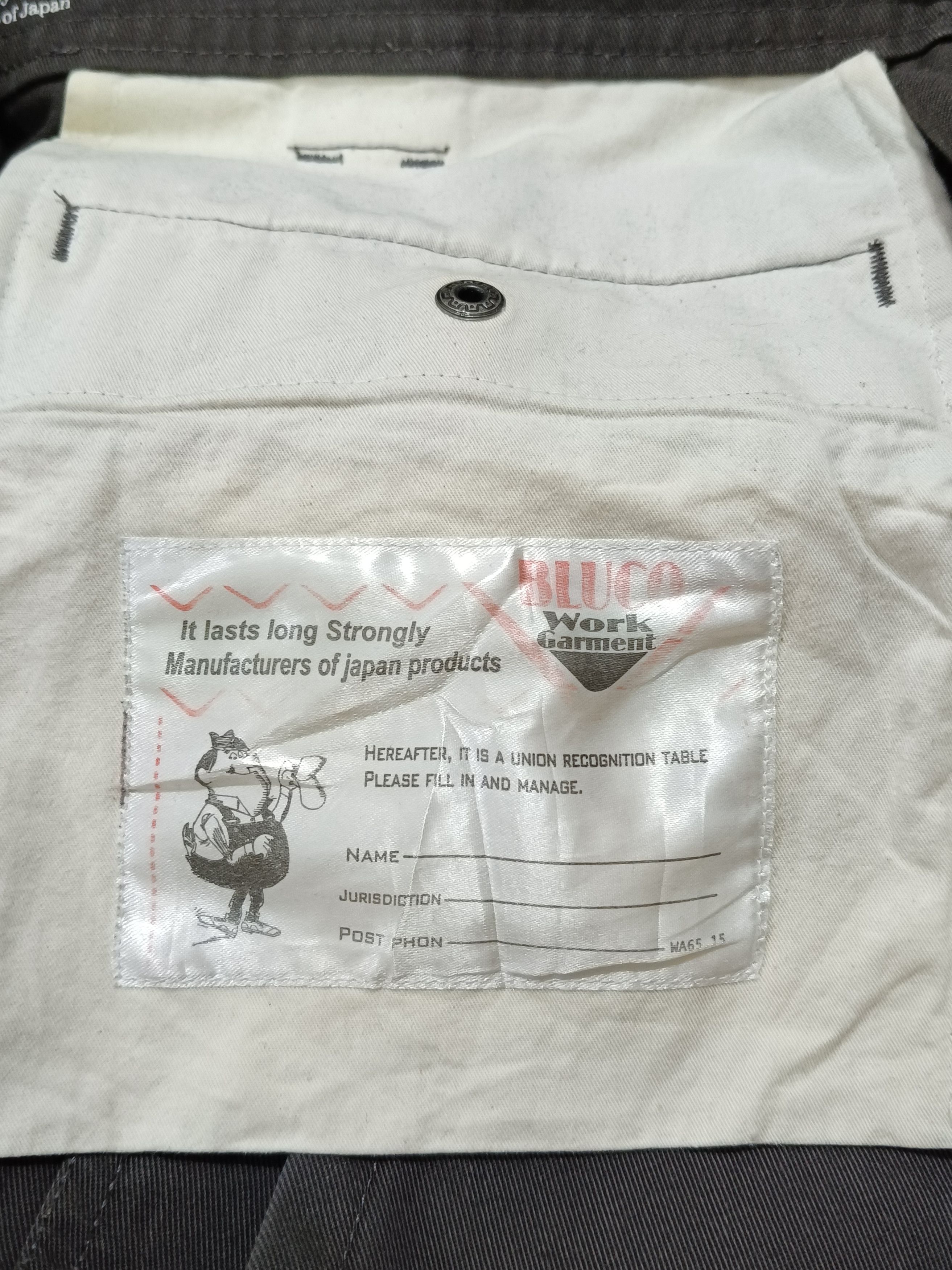 Japanese Brand Bluco work garment pants size Large W34 Size US 34 / EU 50 - 10 Thumbnail