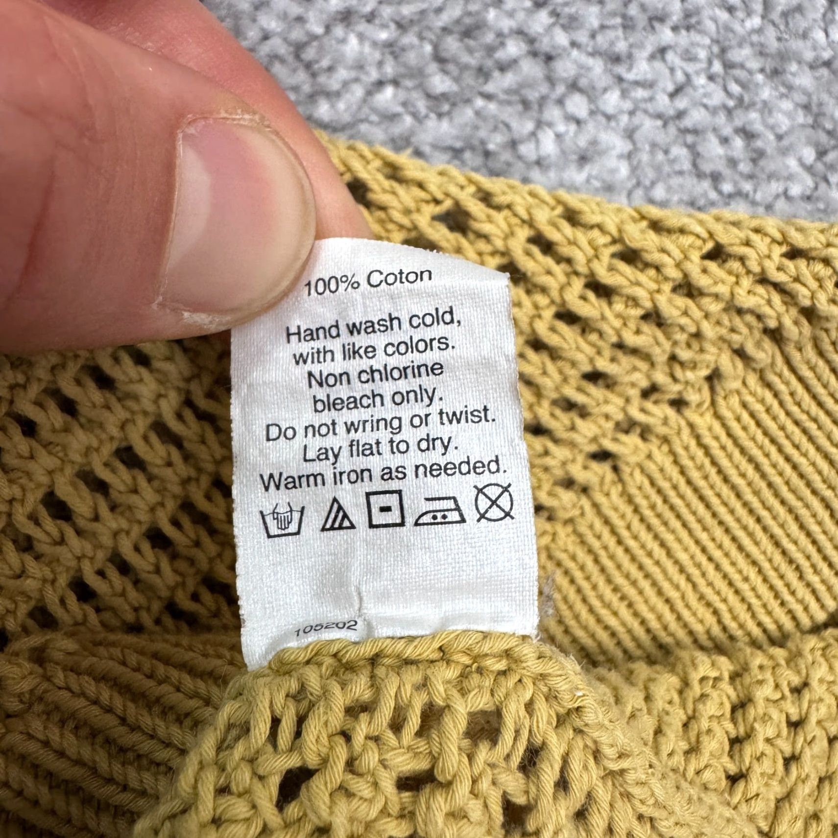 Madewell Madewell Women's Small Casual Fall Sweater Crochet Pullover Long Sleeve Yellow Cotton Streetwear Seasonal Size S / US 4 / IT 40 - 6 Thumbnail