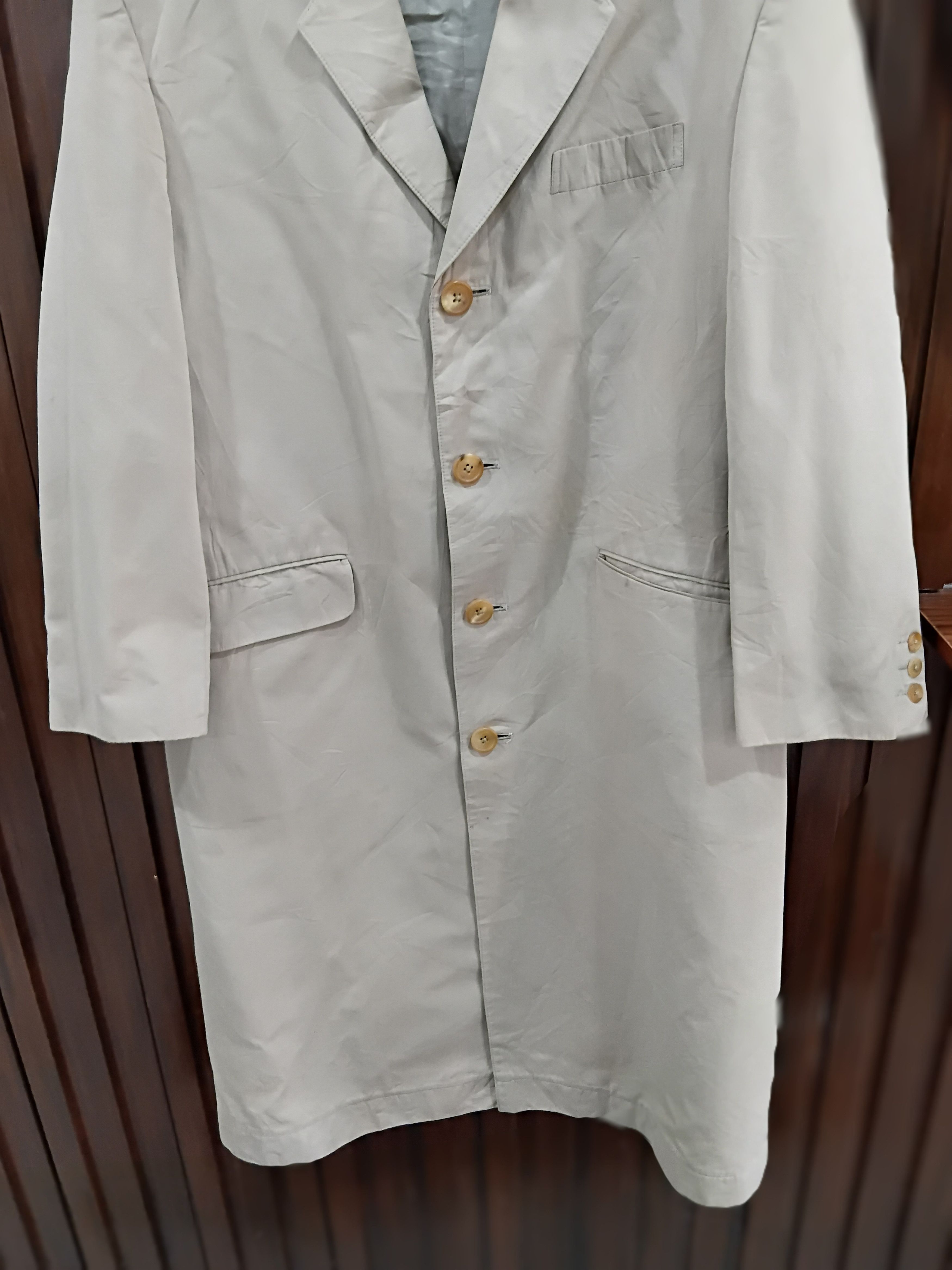 Yohji Yamamoto Vintage Yohji Y's For Man Long Trench Coat Jacket Size US M / EU 48-50 / 2 - 3 Thumbnail
