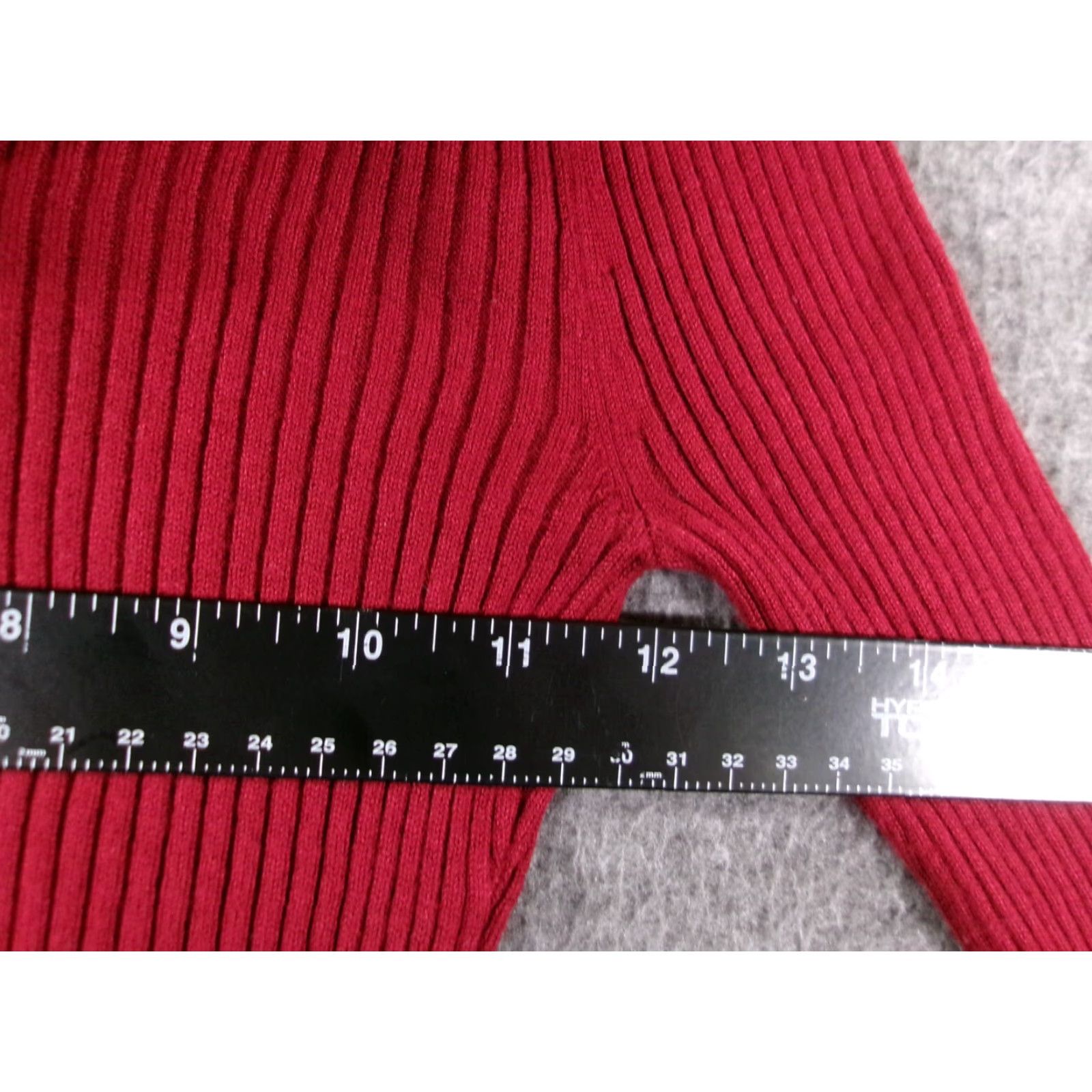 Vintage Its Our Time Sweater Women Small Red Ribbed Cowl Neck Cozy Comfy Lounge Prep 90s Womens Size S / US 4 / IT 40 - 3 Thumbnail