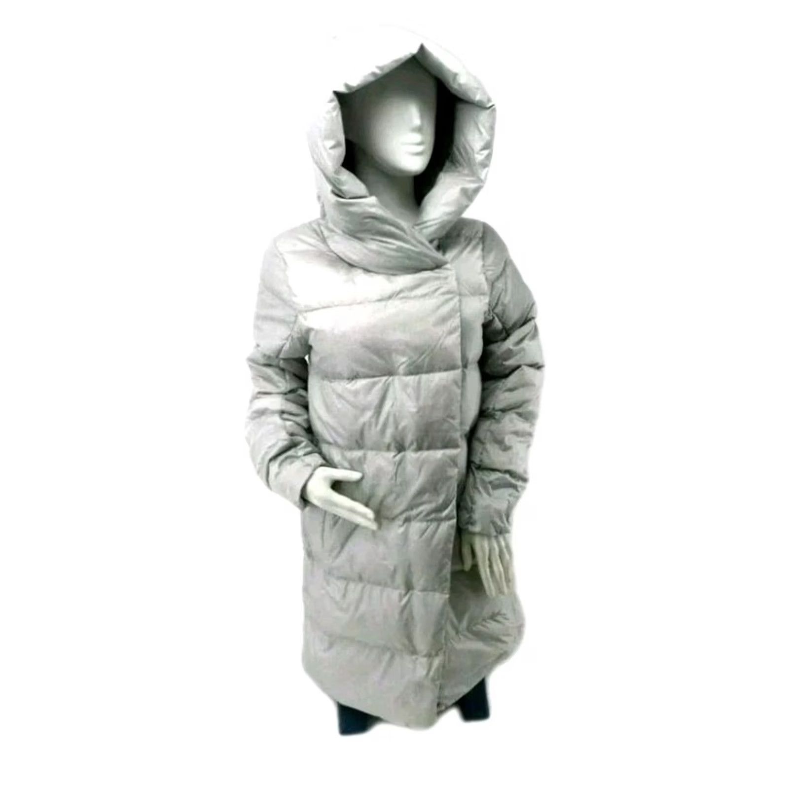 Eddie Bauer Eddie Bauer 650 Down Light Gray Cirruslite Wrap Hood Zip Puffer Coat Womens M Size M / US 6-8 / IT 42-44 - 3 Thumbnail