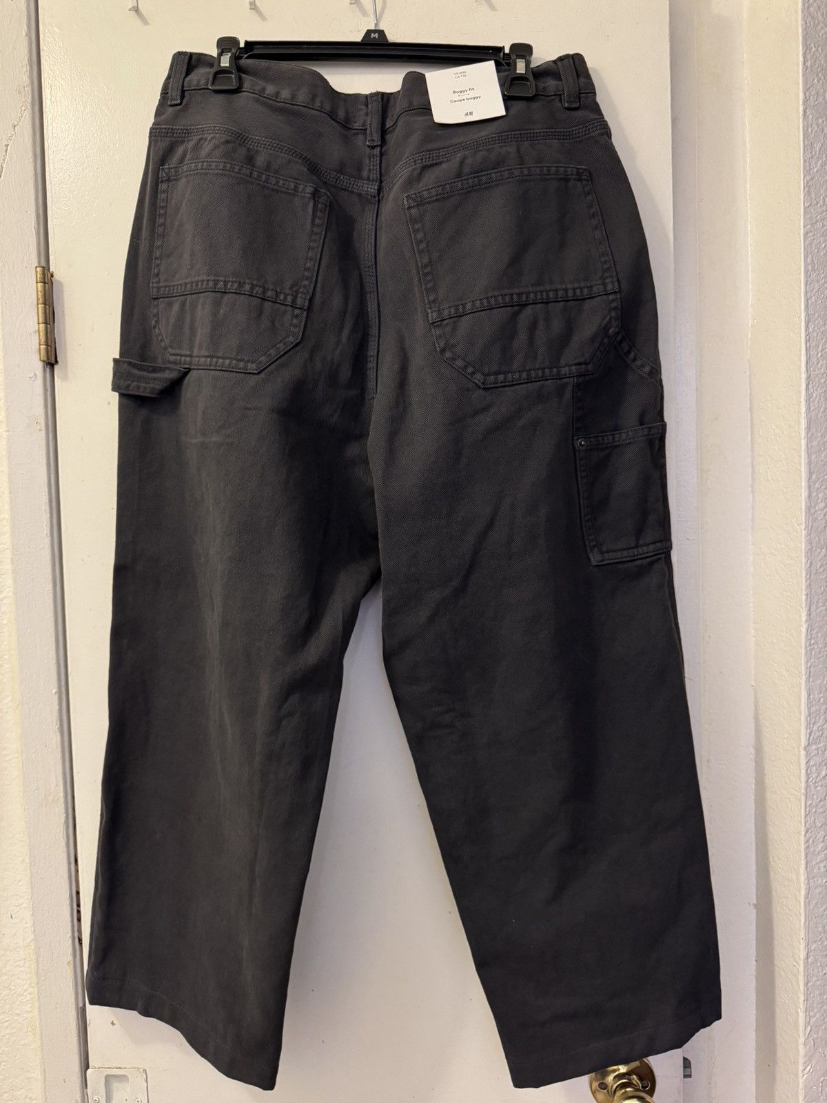 H&M H&M Baggy Fit Carpenter Pants In Charcoal 32x28 Size US 32 / EU 48 - 4 Thumbnail
