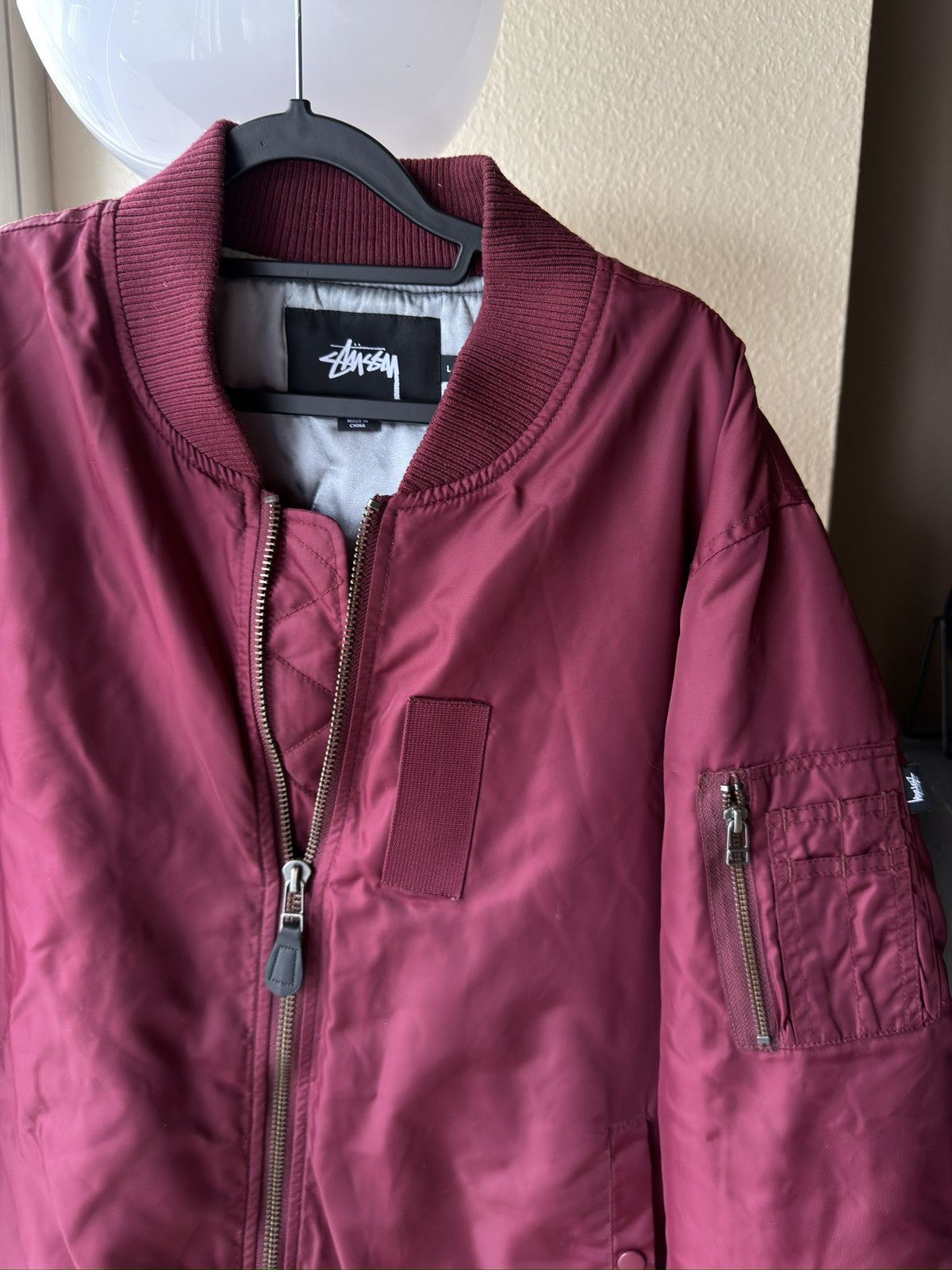 Stussy Stussy violet big logo bomber FAST SHIP Size US L / EU 52-54 / 3 - 1 Thumbnail