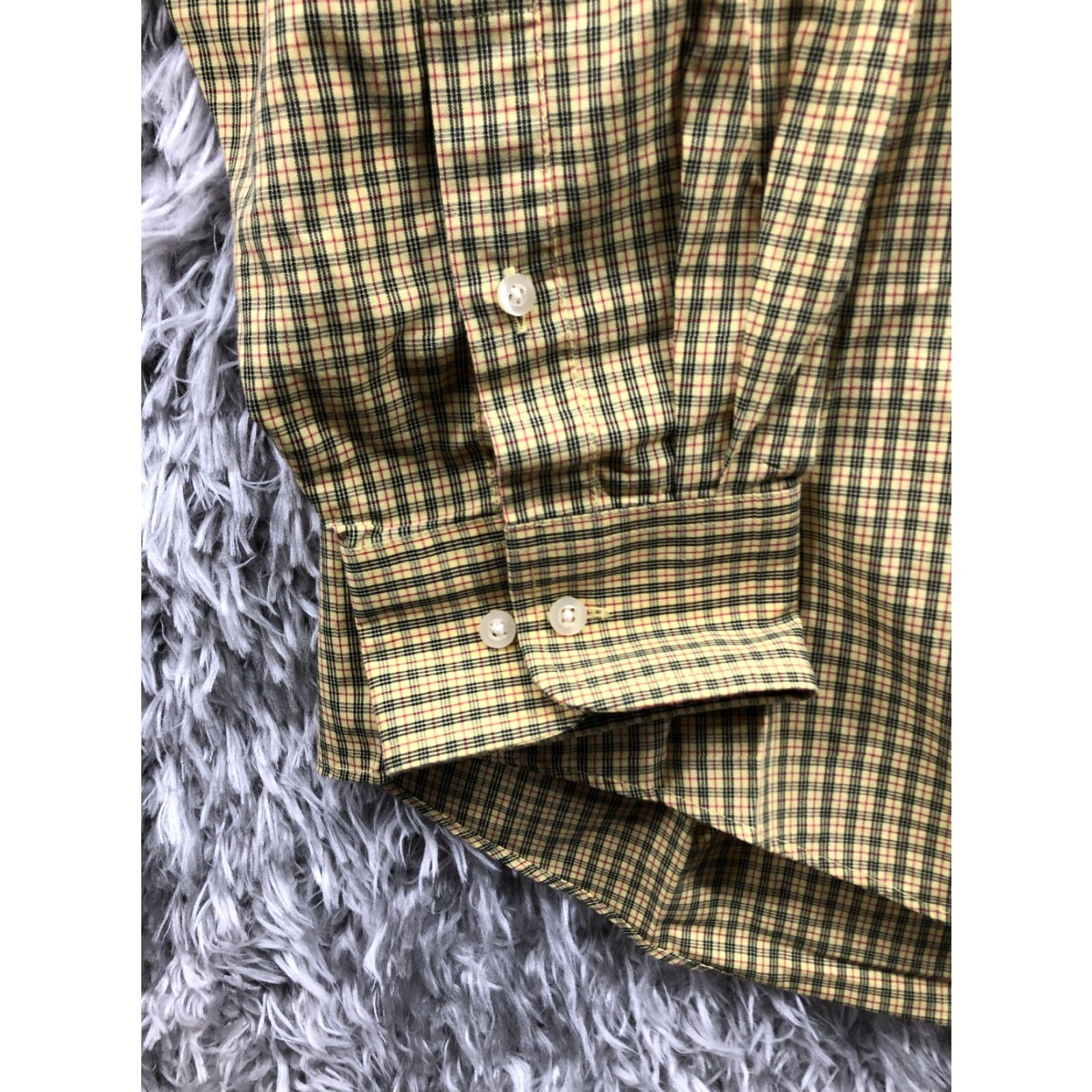 Chaps Chaps Shirt XL Mens Yellow Plaid Long Sleeve Button-Down Collar Shirt Size US XL / EU 56 / 4 - 2 Thumbnail