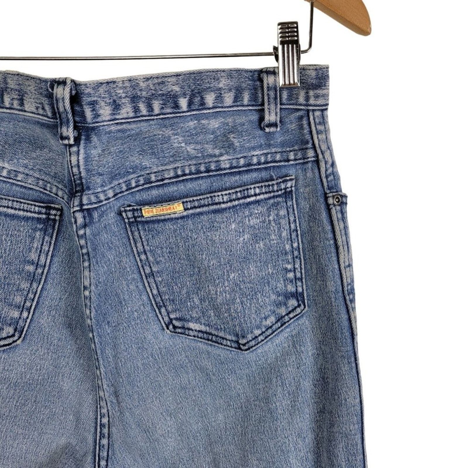 Vintage Pure Jeanswear Vintage 80s High Rise 13" Acid Wash Size 30" / US 8 / IT 44 - 6 Thumbnail
