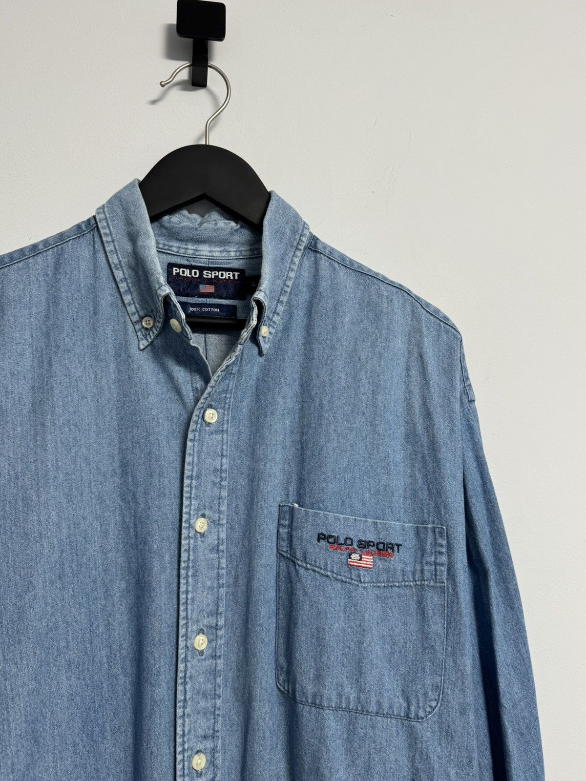 Polo Ralph Lauren Polo Ralph Lauren Sport Button Up Shirt Size US L / EU 52-54 / 3 - 2 Thumbnail