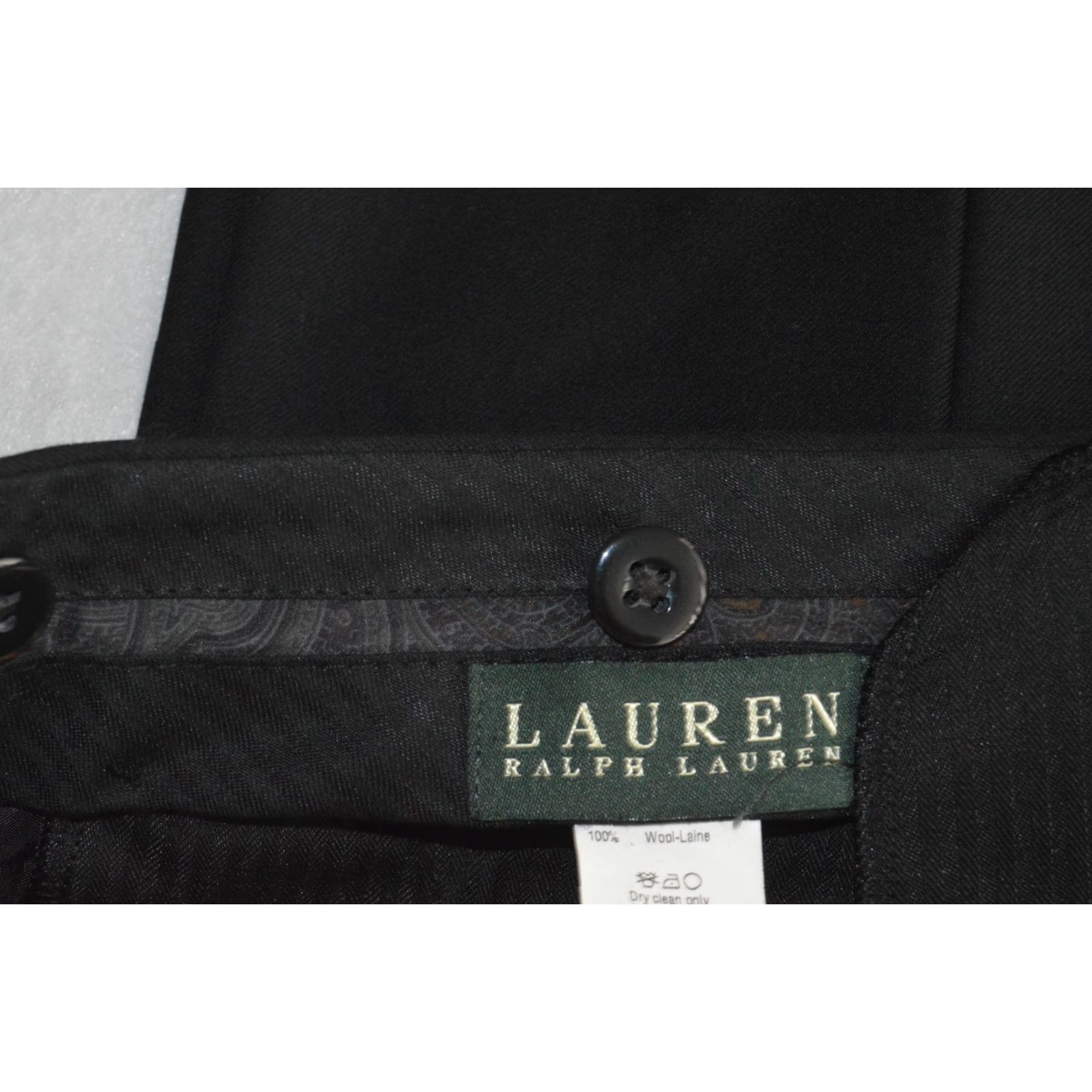 Ralph Lauren Lauren Ralph Lauren Pants Men 38 Regular Black Wool Dress Pants Flat Front Button Zipper Pockets Solid Inseam 28 Mens Size US 38 / EU 54 - 5 Thumbnail