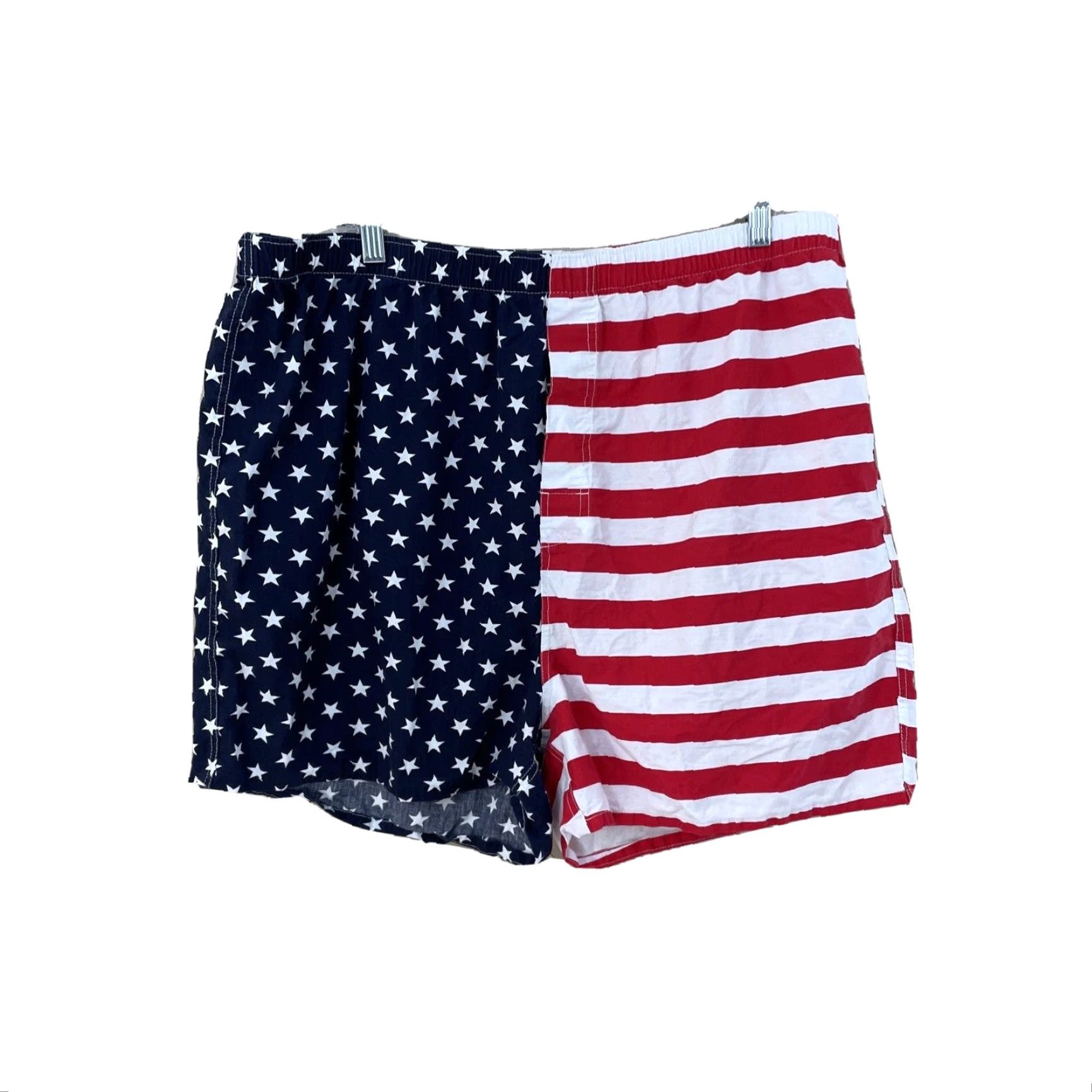 Old Navy OLD NAVY Shorts Men XL AMERICAN FLAG PRINT red white blue Stretch Cool Summer XL Size US 36 / EU 52 - 2 Thumbnail