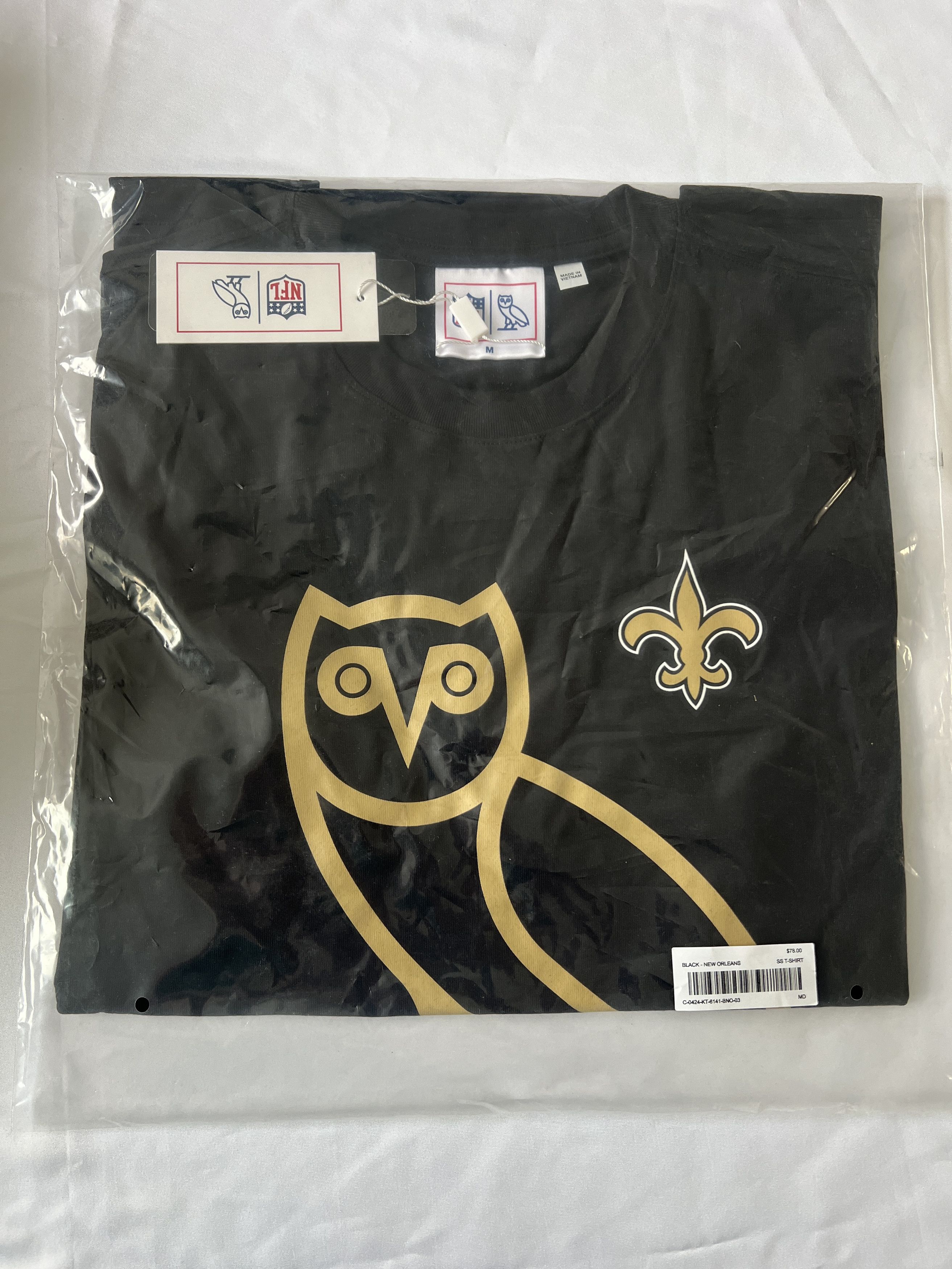Drake OVO x NFL NEW ORLEANS SAINTS OG OWL T-SHIRT TEE Size US M / EU 48-50 / 2 - 1 Thumbnail