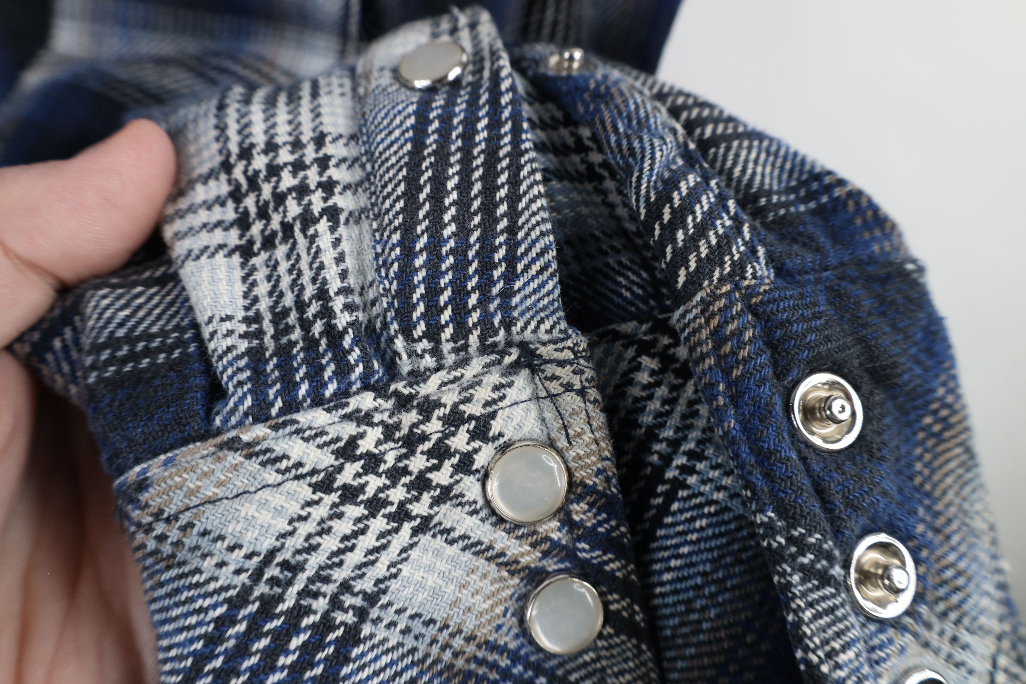 Vintage Vintage 90s Streetwear Snap Button Flannel Shirt Plaid Size US XL / EU 56 / 4 - 7 Thumbnail