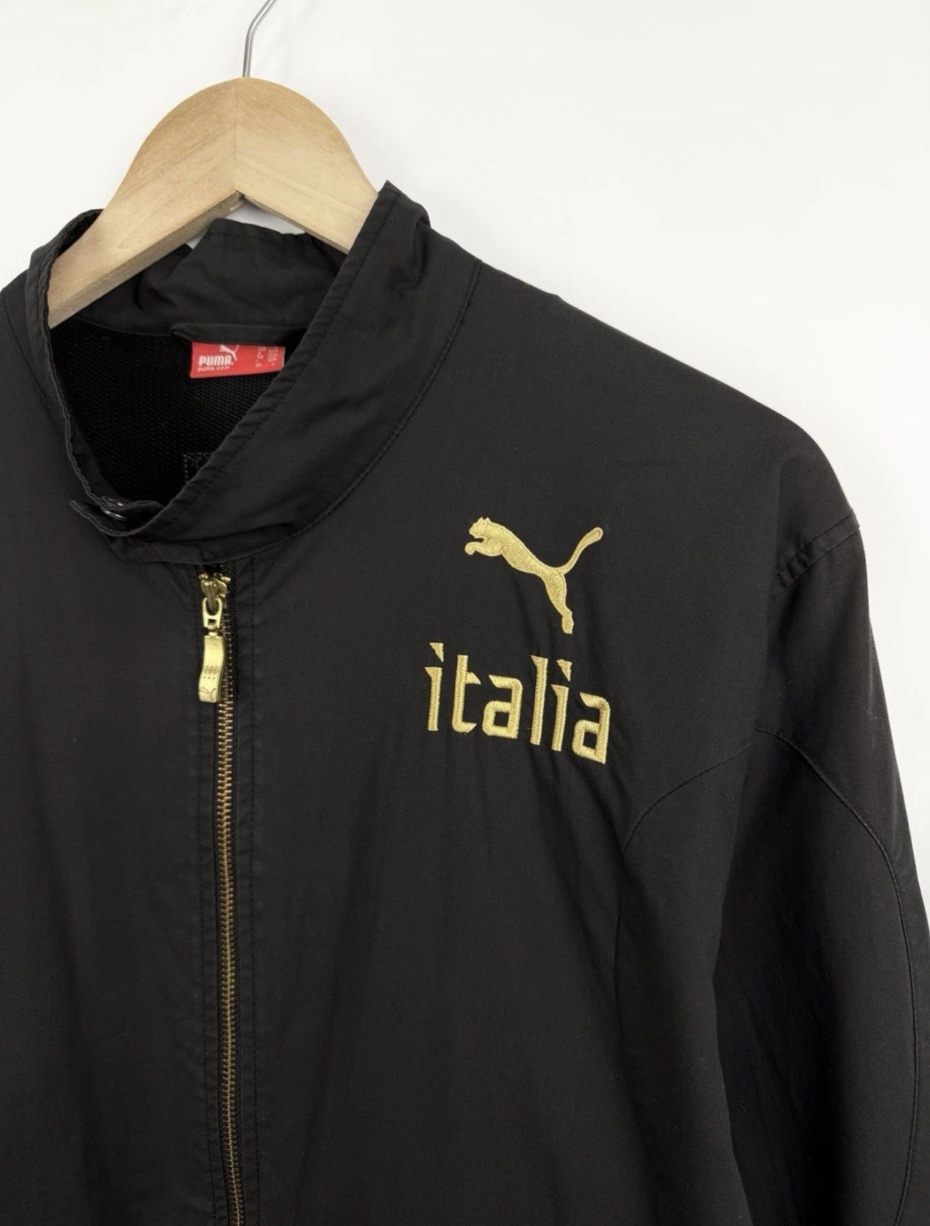 Puma 🇮🇹 Vintage Y2K Puma Italy Soccer Jersey Zip Jacket Retro Size US L / EU 52-54 / 3 - 6 Thumbnail