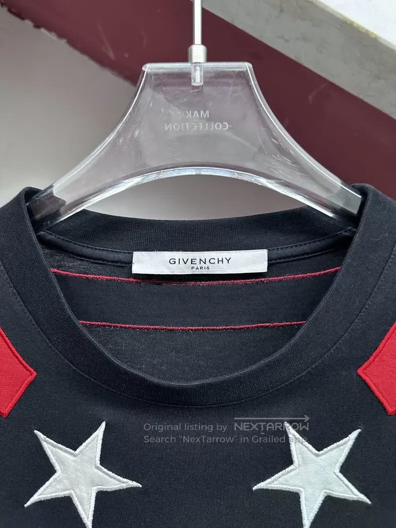 Givenchy Givenchy Black and Red Star Short Sleeve T-Shirt Size US S / EU 44-46 / 1 - 4 Thumbnail