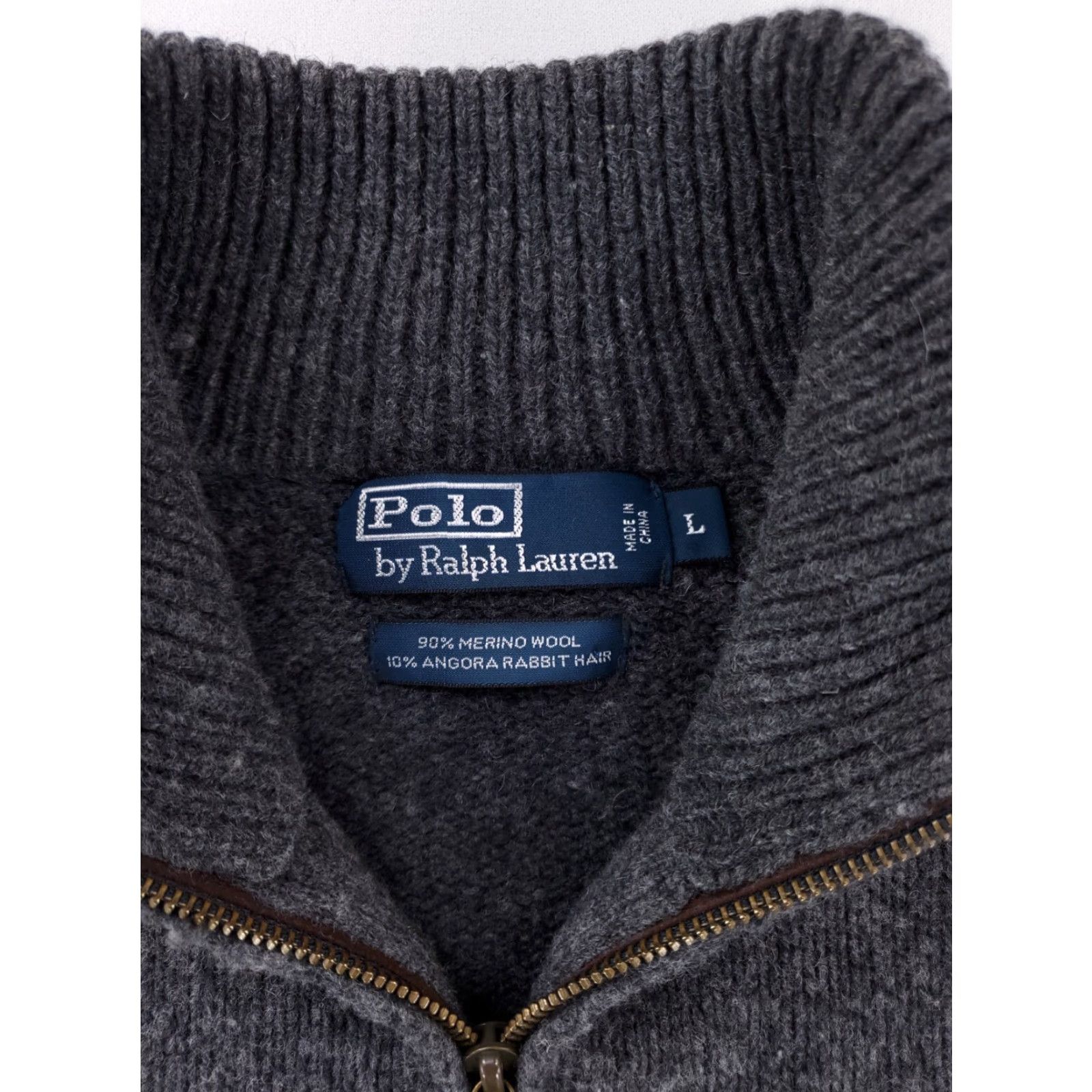 Ralph Lauren Ralph Lauren Polo Sweater 1/4 Zip Merino Wool Angora Gray L Mens Size US L / EU 52-54 / 3 - 2 Thumbnail