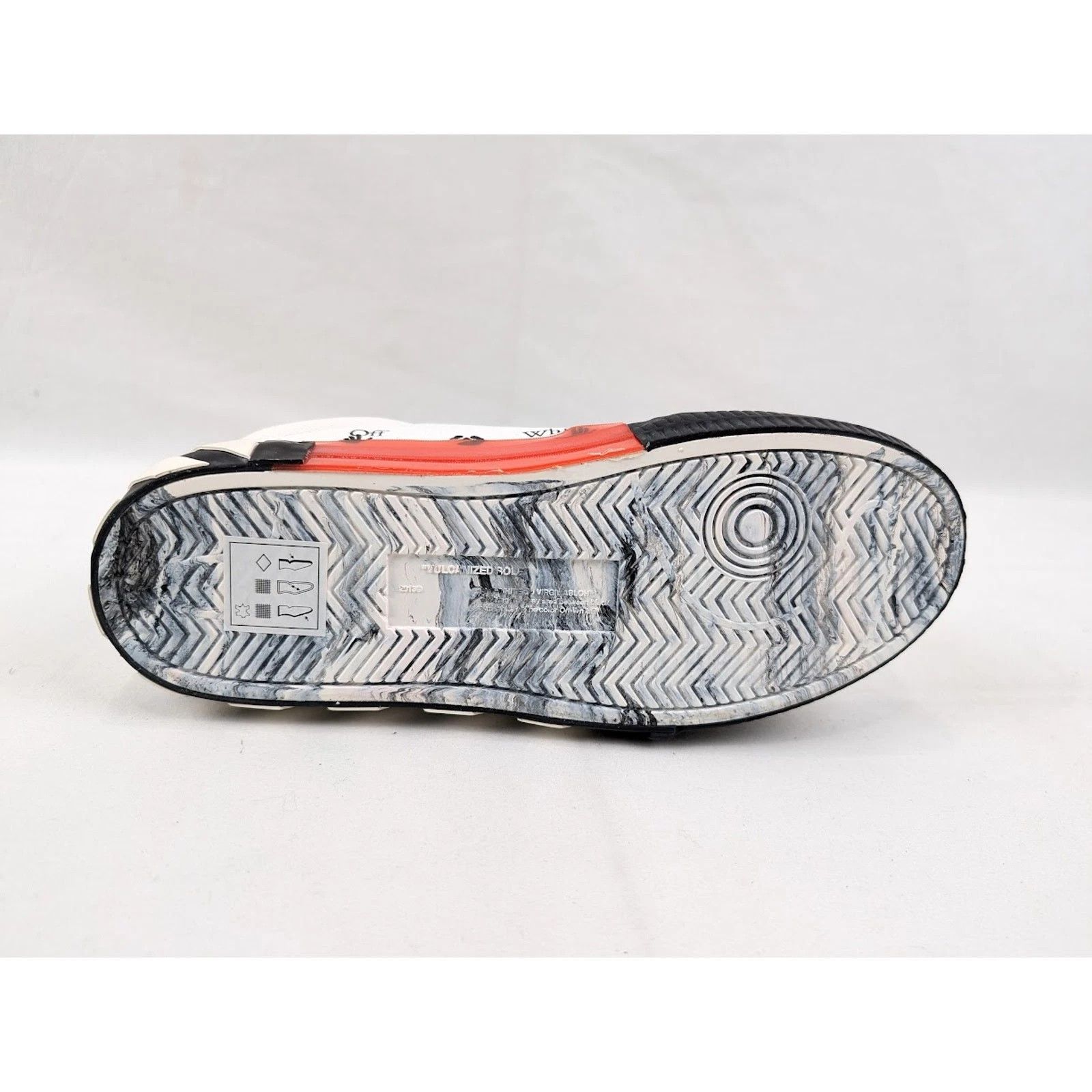 Off-White o1rshd1 Low-Top Sneakers Vulcanized Canvas in White/Black Size US 12 / EU 45 - 9 Thumbnail