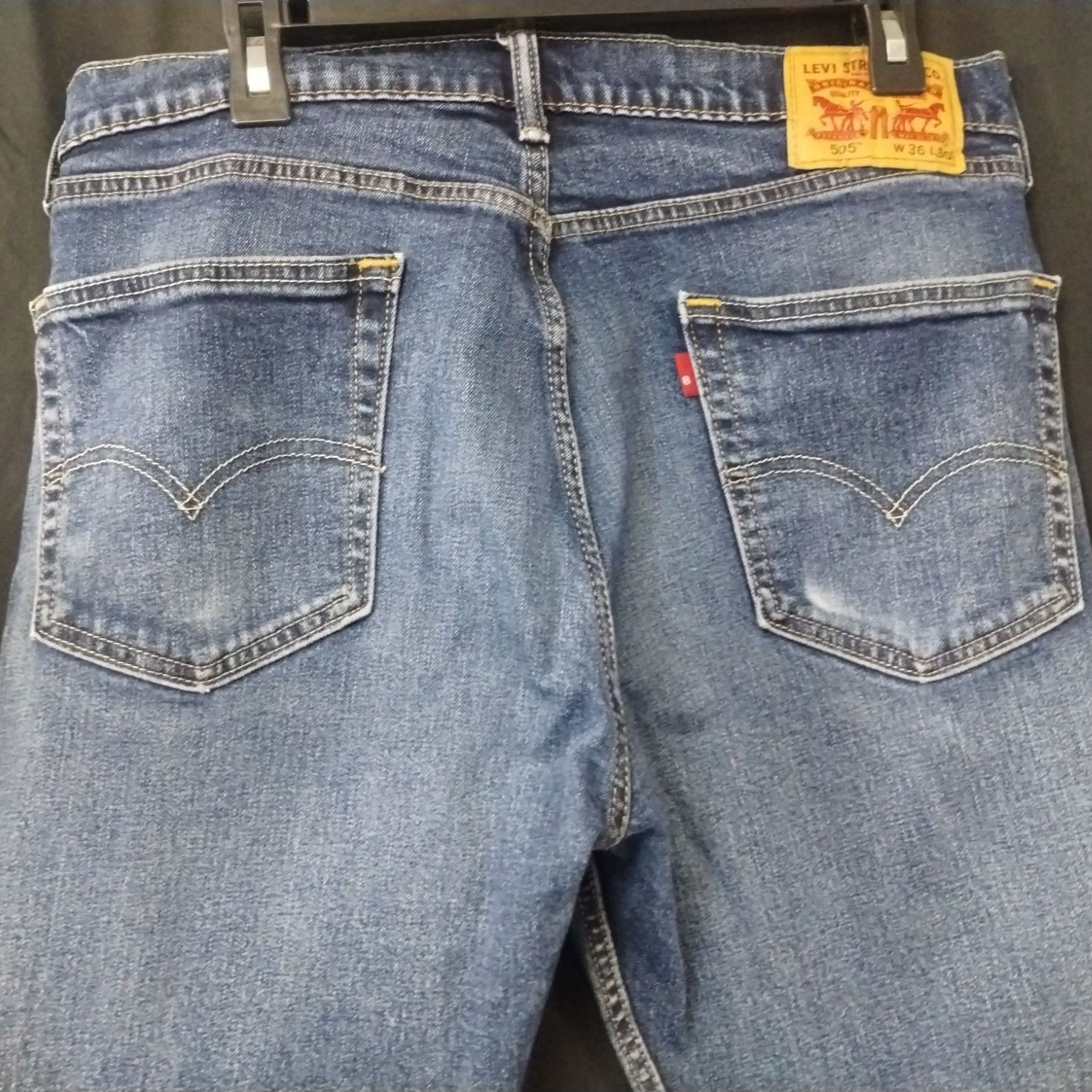 Levi's Levi's 505 Men's Blue Jeans/Straight Leg 36x30 SKU 4059 Size US 36 / EU 52 - 4 Thumbnail