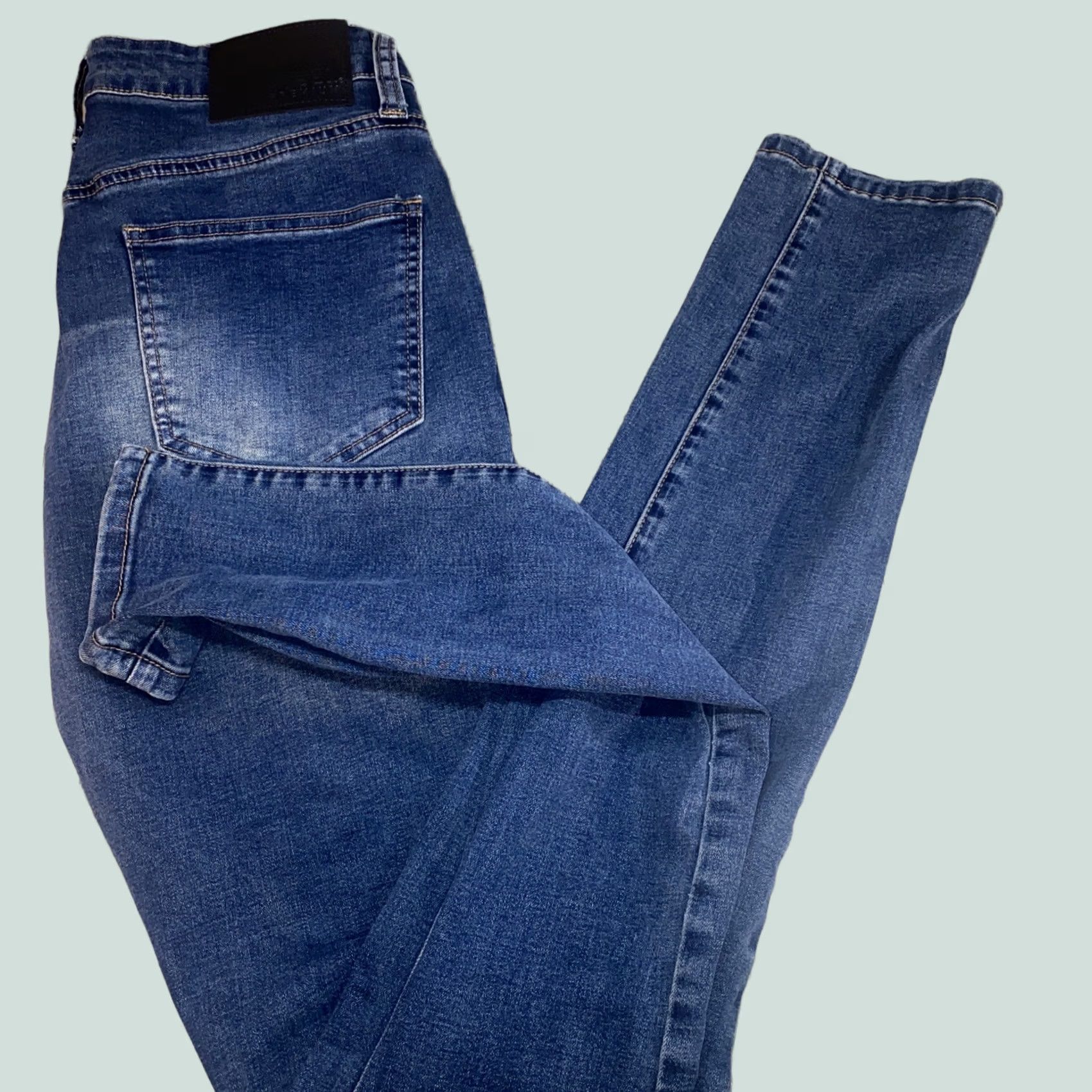 Vintage Rue21 Jeans Men 30x32 Blue Skinny Denim Shirt? Size US 30 / EU 46 - 1 Thumbnail