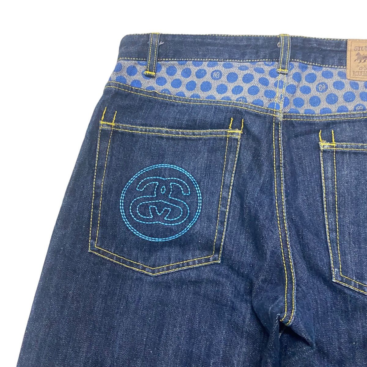 Stussy Vintage Y2K Stussy Logo Pocket Denim Jeans Size US 30 / EU 46 - 11 Thumbnail