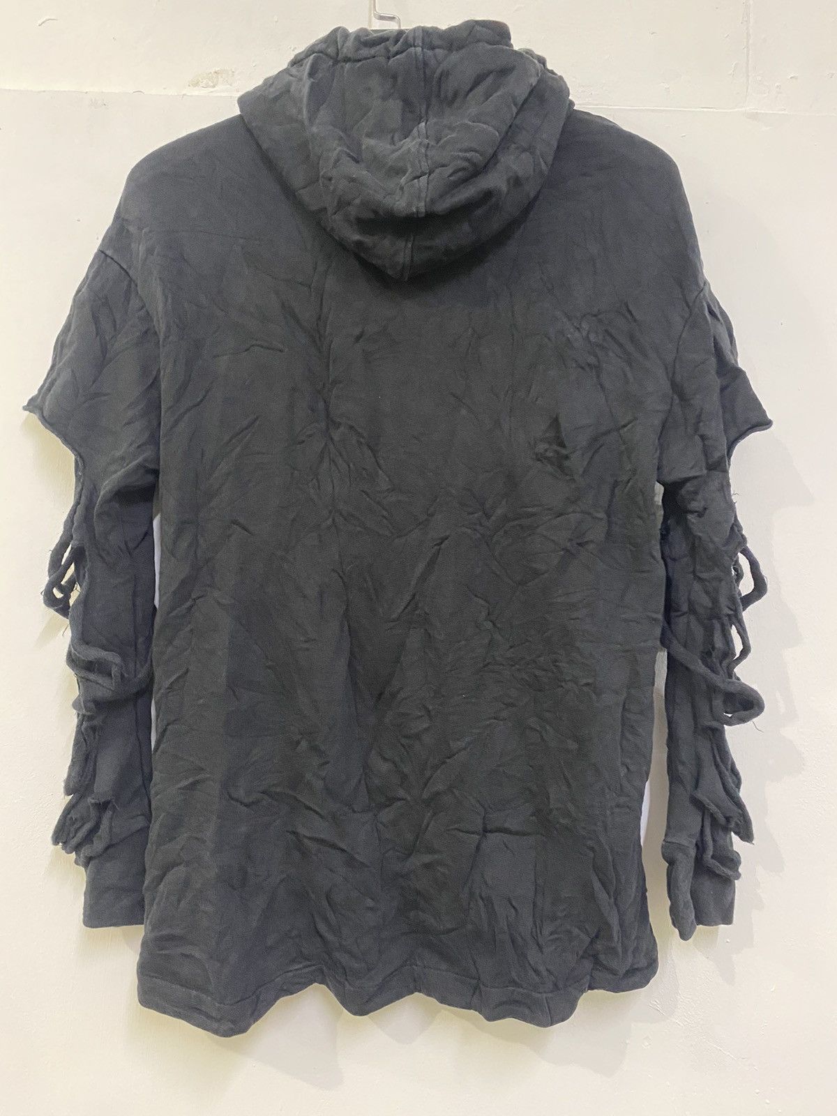 Deluxeware × Japanese Brand × Seditionaries 💥 DESTROYED DAMAGE STYLE PUNK GOTH DESIGN PLAIN HOODIE Size US S / EU 44-46 / 1 - 9 Thumbnail
