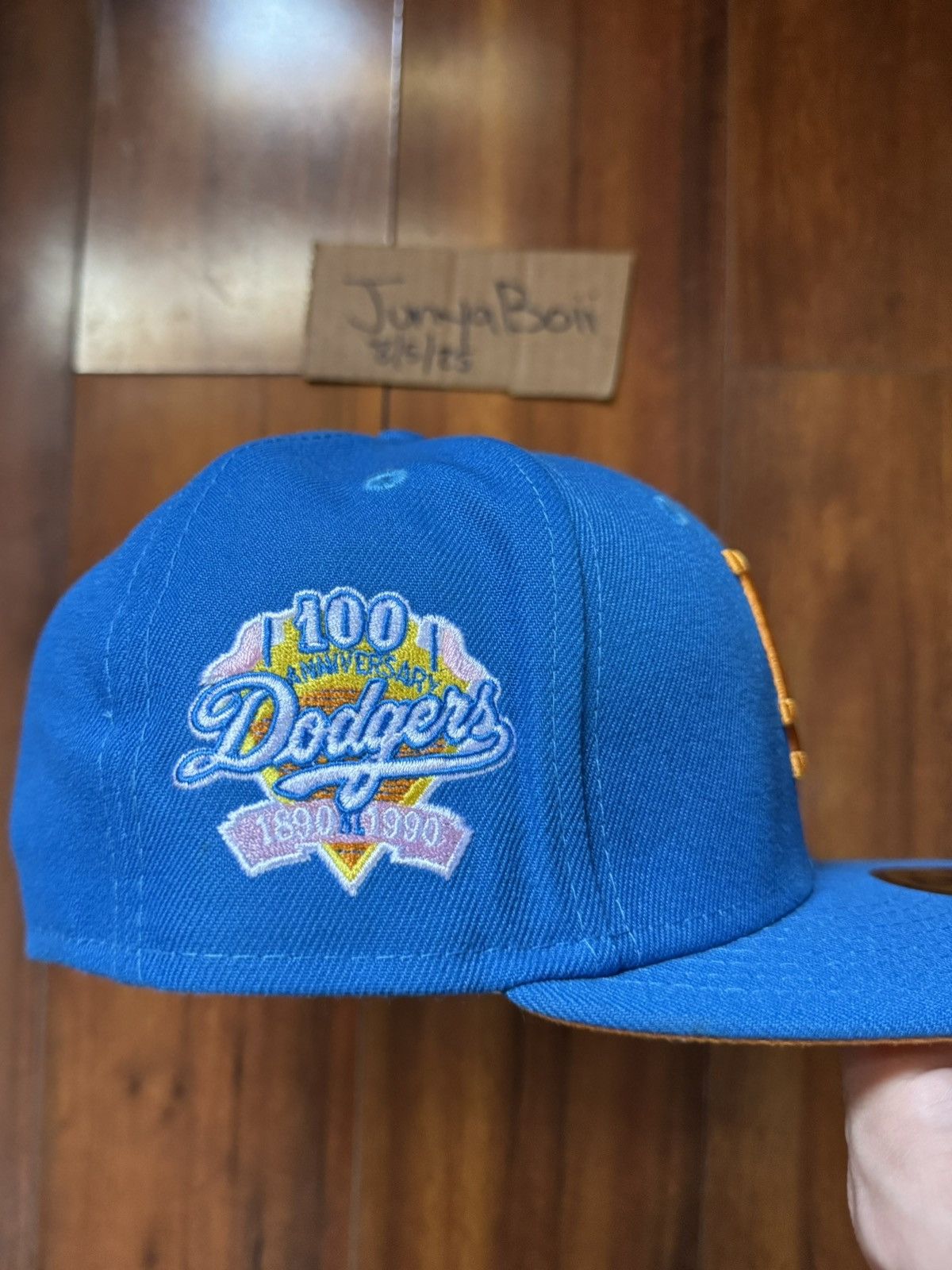 Hat Club Size 7 LA Dodgers 100th Anniversary Patch Daybreakers Fitted Size ONE SIZE - 3 Thumbnail
