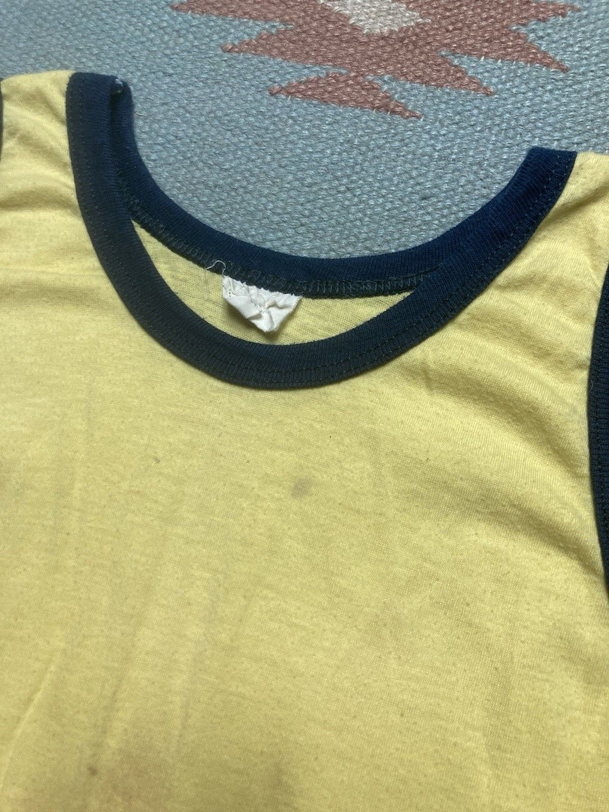Fruit Of The Loom × Vintage 70s tank top shirt 2 tone FOTL boys L women’s baby tee Size XS / US 0-2 / IT 36-38 - 3 Thumbnail