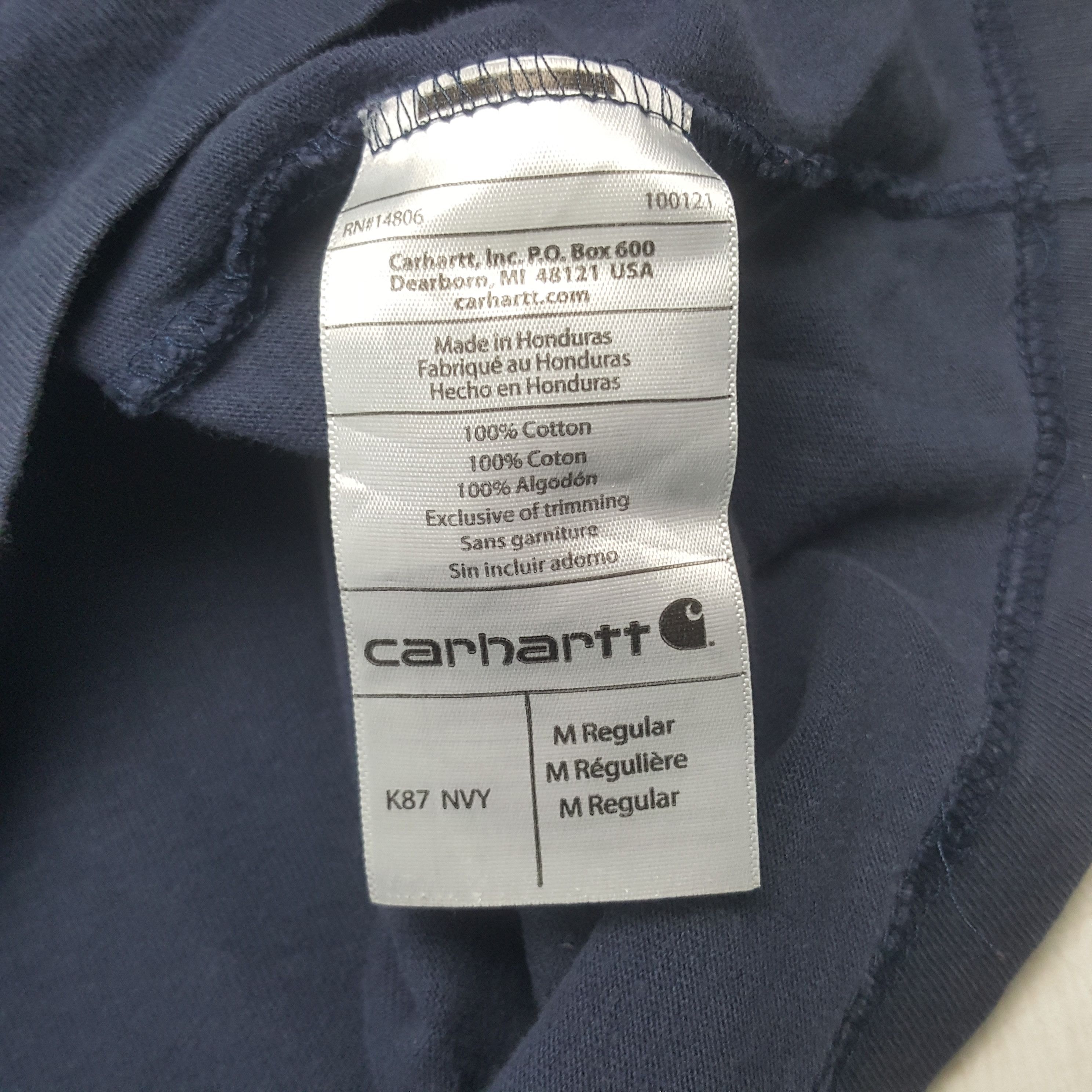 Carhartt Vintage Carhartt Single Pocket Oversize Tshirt Size US M / EU 48-50 / 2 - 7 Thumbnail