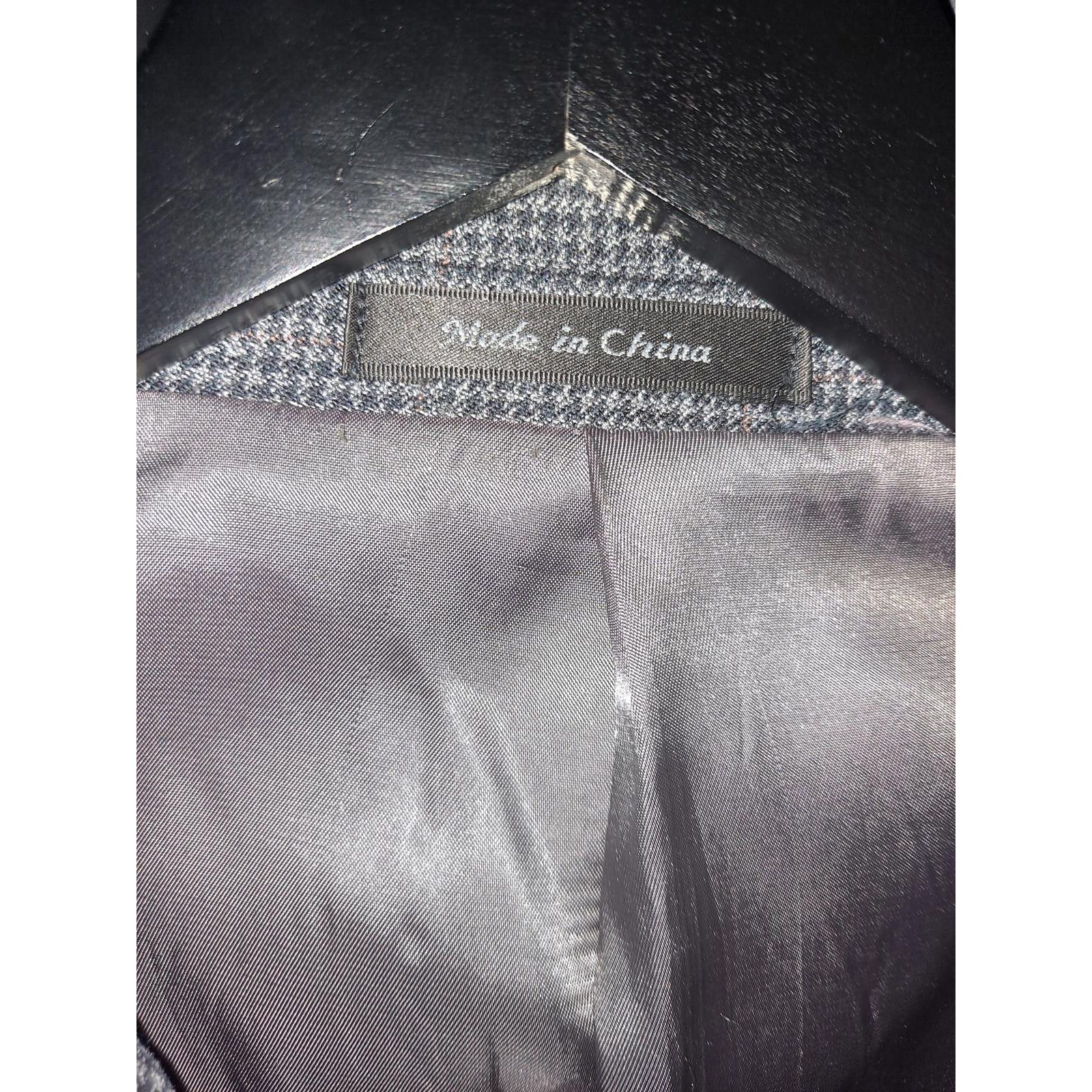 Ralph Lauren Ralph Lauren Gray with Orange Plaid 2 Button Silk/Wool Blaze Size 52R - 2 Thumbnail