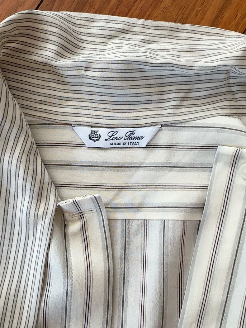 Loro Piana Loro piana Mulberry silk shirt 2506-Nextarrow Size US XS / EU 42 / 0 - 3 Thumbnail