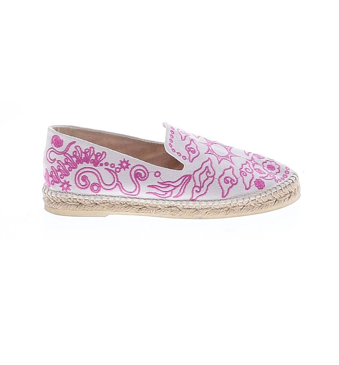 Other Pink Embroidered Espadrille Slip Ons Size US 8 / IT 38 - 1 Thumbnail