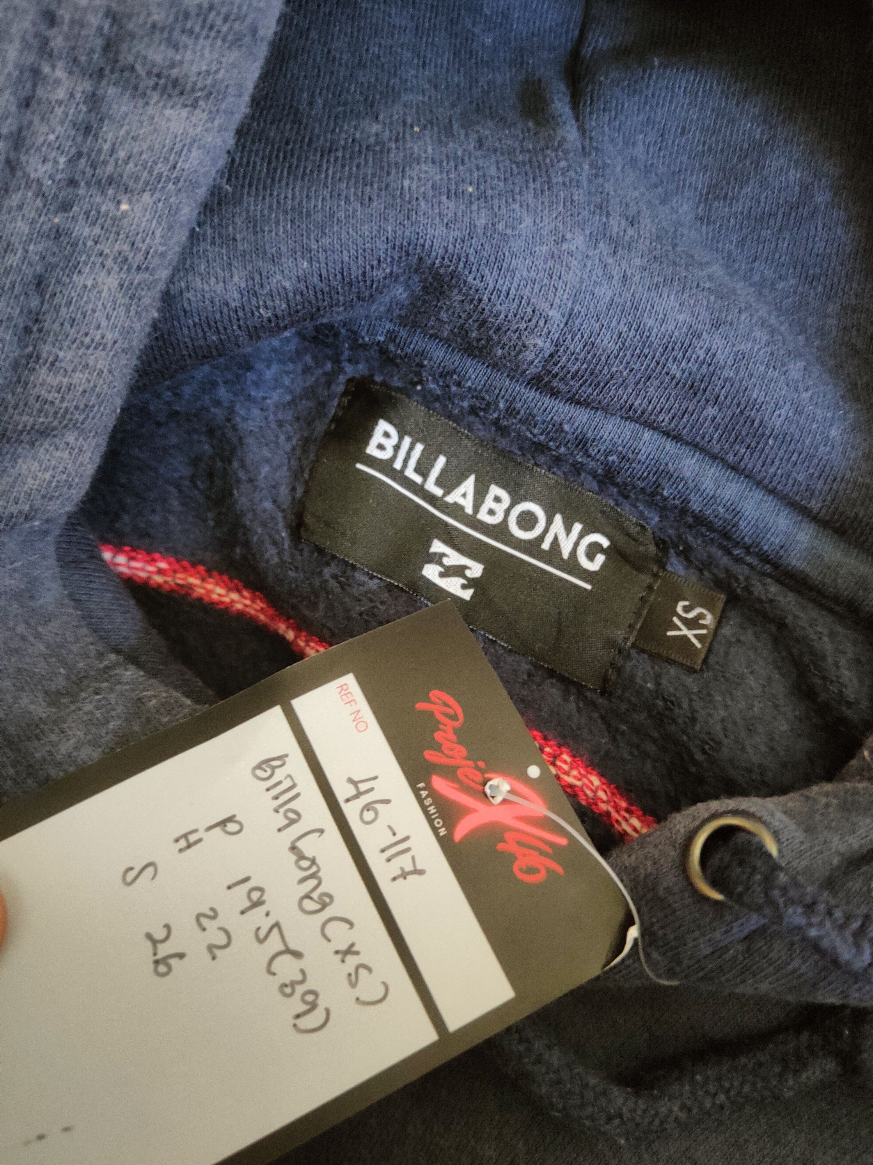 Billabong DL Billabong Navy Hoodie Sweatshirts #46-117 Size US XS / EU 42 / 0 - 14 Thumbnail