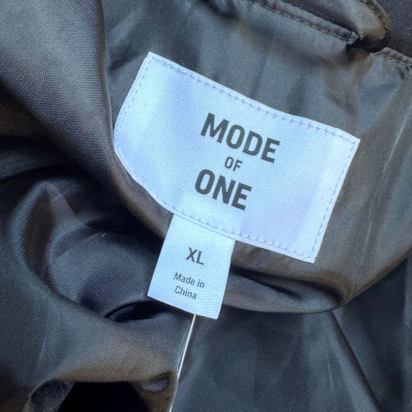 Vintage Mode of One Jacket Quilted Deep Black Snap Front Mens XL Size US XL / EU 56 / 4 - 4 Thumbnail