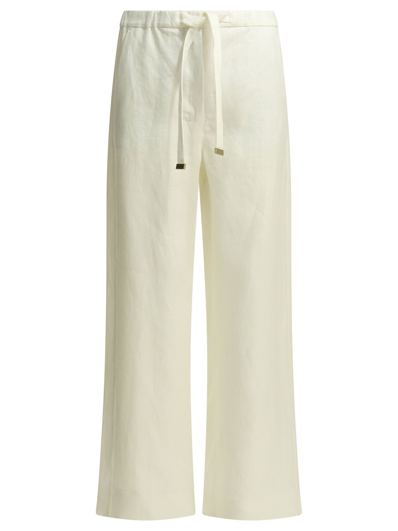 Max Mara Casual Linen Pants Size 28" / US 6 / IT 42 - 1 Thumbnail