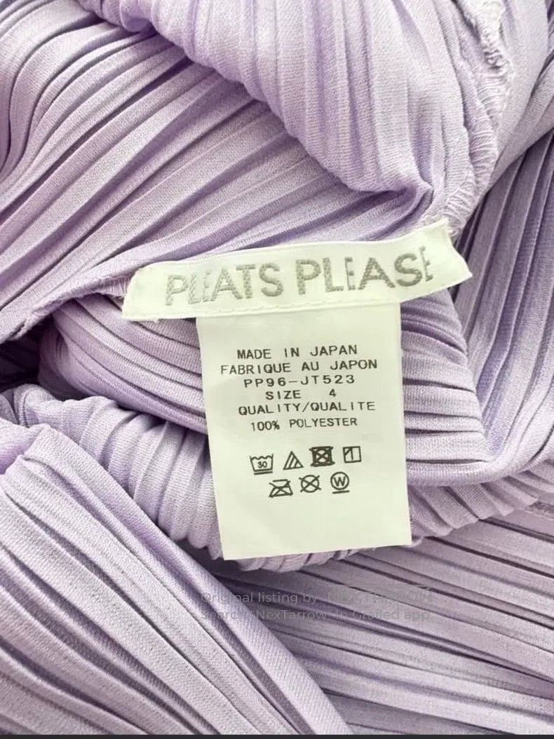 Issey Miyake Issey Miyake Light Purple Long Top Short Dress Size L / US 10 / IT 46 - 2 Thumbnail