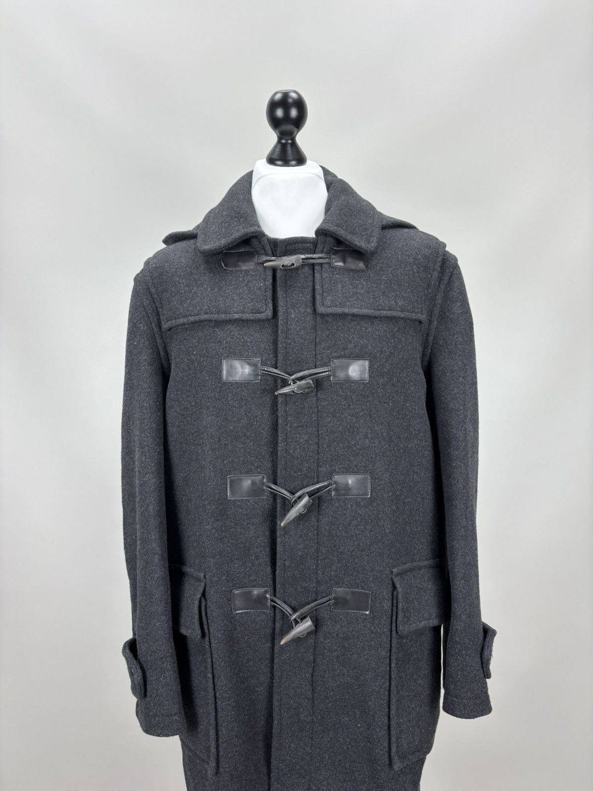 Barbour Mens wool jacket Barbour Classic Duffle Coat Size 52 Size US L / EU 52-54 / 3 - 2 Thumbnail