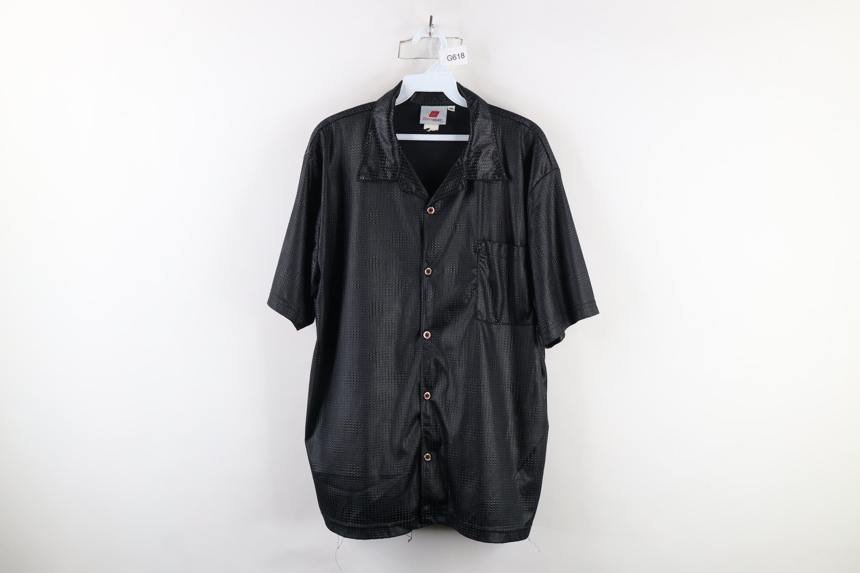 Vintage Vintage 90s Pornstar Clothing Camp Collar Button Shirt USA Size US M / EU 48-50 / 2 - 1 Thumbnail