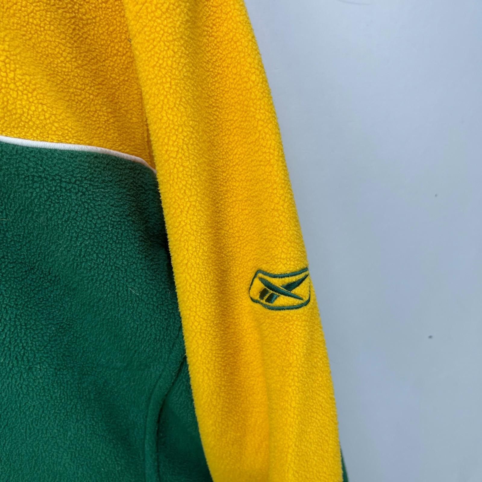 Reebok Vintage 90s Green Bay Packers Quarter Zip Sweater Medium Size ONE SIZE - 4 Thumbnail