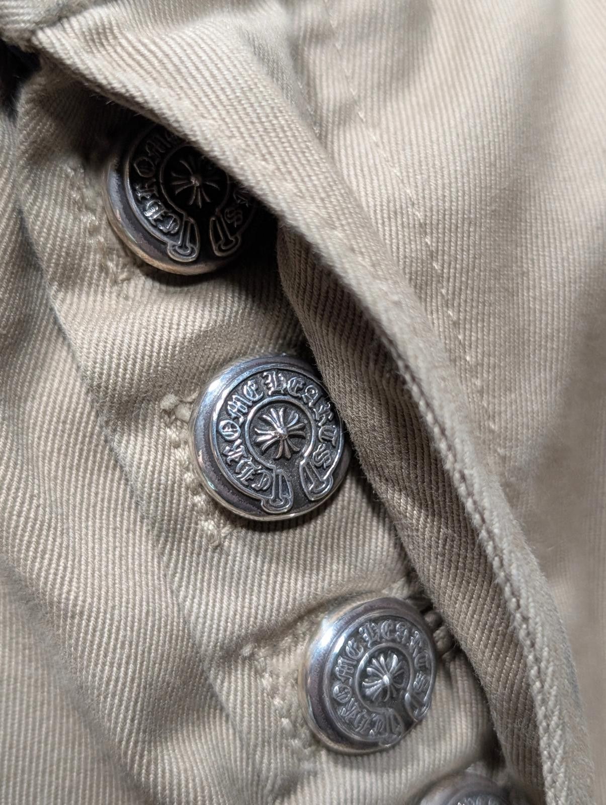 Chrome Hearts Khaki Leather Cross Patch Chino Pants Size US 34 / EU 50 - 9 Thumbnail