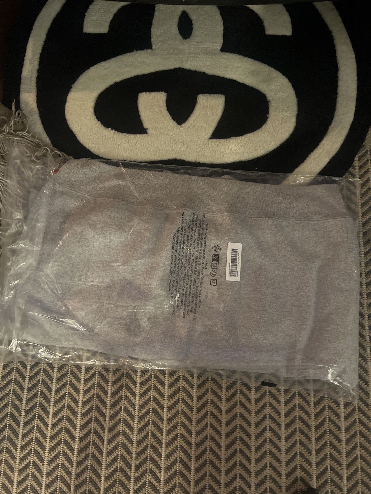 Supreme Supreme Plaid Arc Crewneck Heather Grey • Large Size US L / EU 52-54 / 3 - 3 Thumbnail