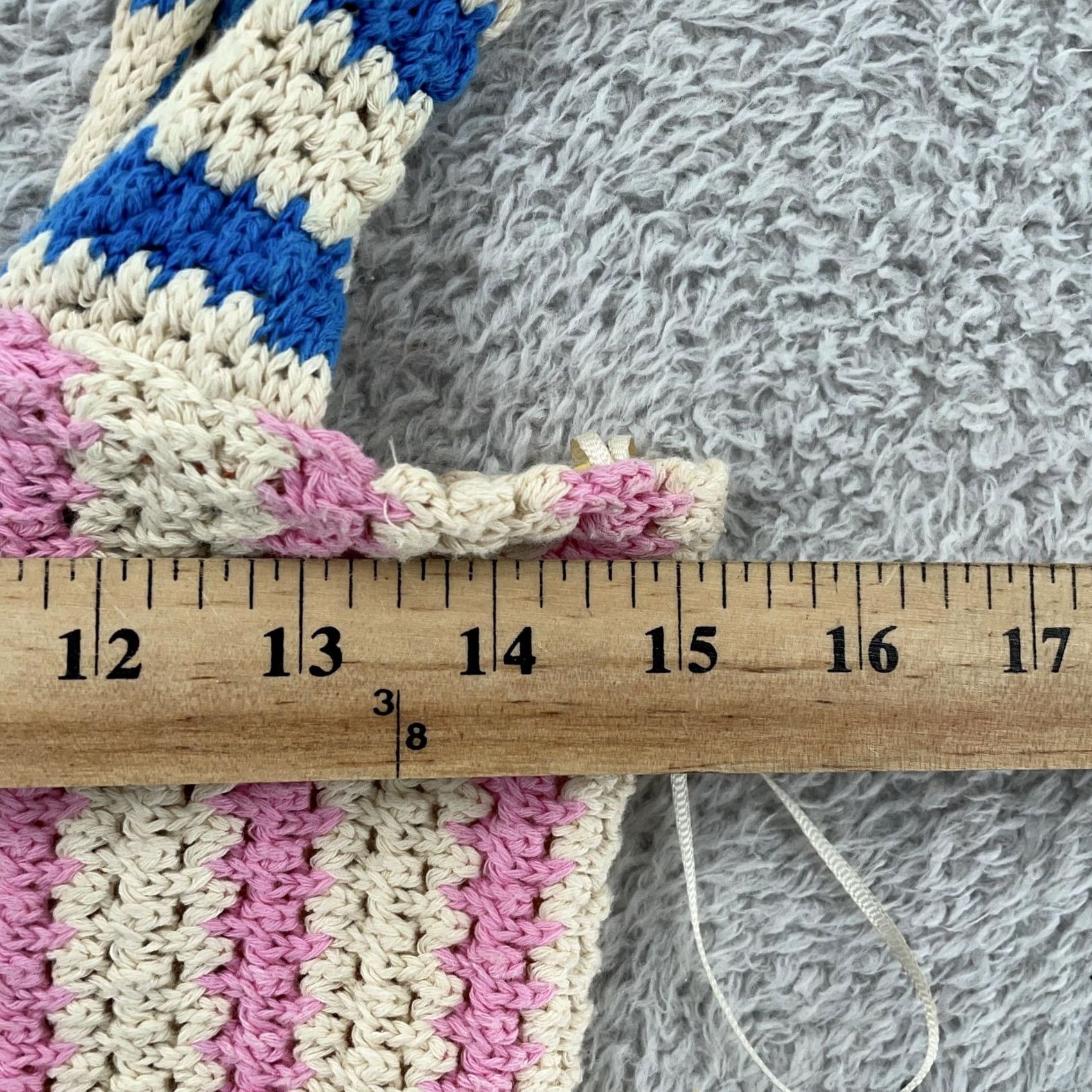 Zara Zara Crochet Knit Crop Tank Top Womens S Multicolor Festival Boho 1649/120 Tank Cropped Striped Sleeveless Square Neck Size S / US 4 / IT 40 - 3 Thumbnail