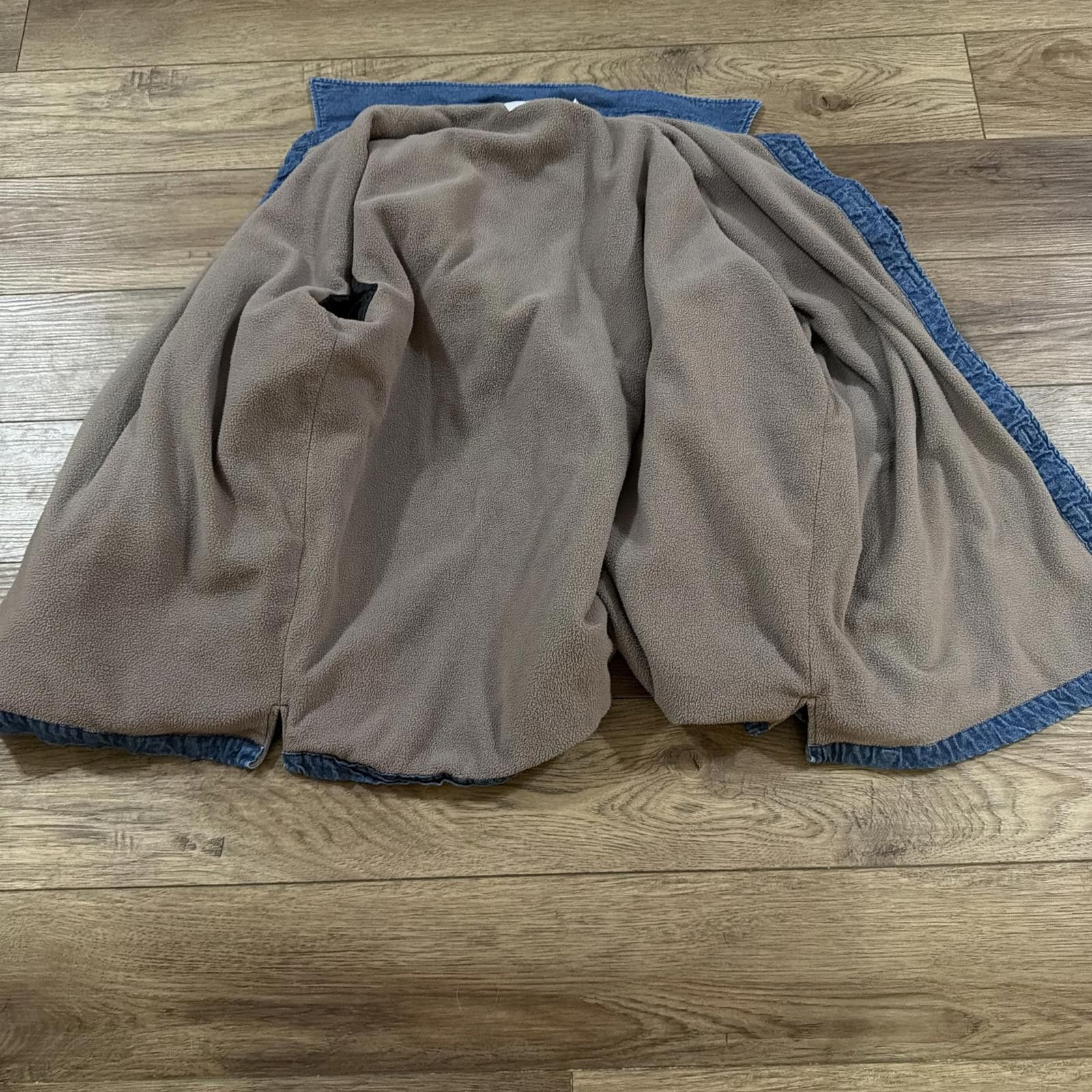 Other Vintage Denim Shirt Jacket Fleece Lined Shacket 90s Y2K Size US XXL / EU 58 / 5 - 2 Thumbnail