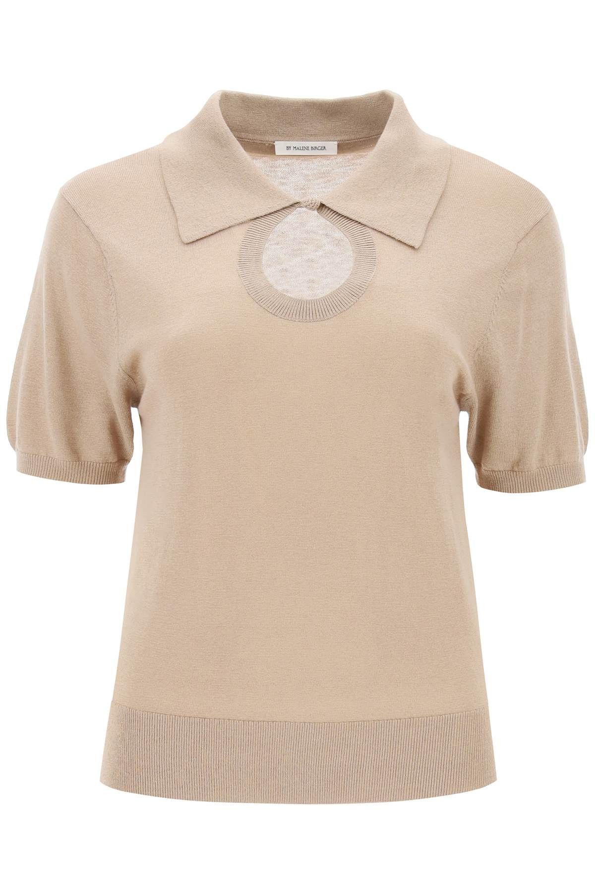 image of By Malene Birger Short-Sleeved Talallia in Beige, Women's (Size Medium)