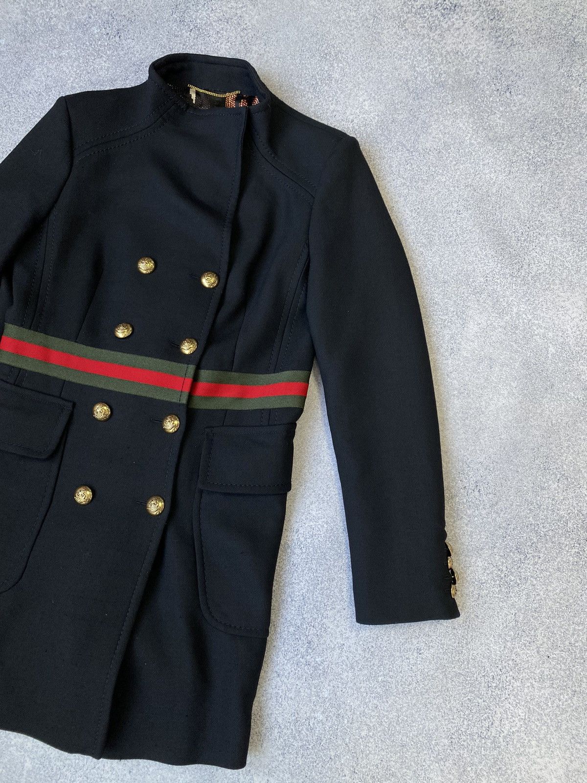 Designer × Vintage Vintage Bazar Deluxe Double Breasted black wool women’s coat Size L / US 10 / IT 46 - 6 Thumbnail