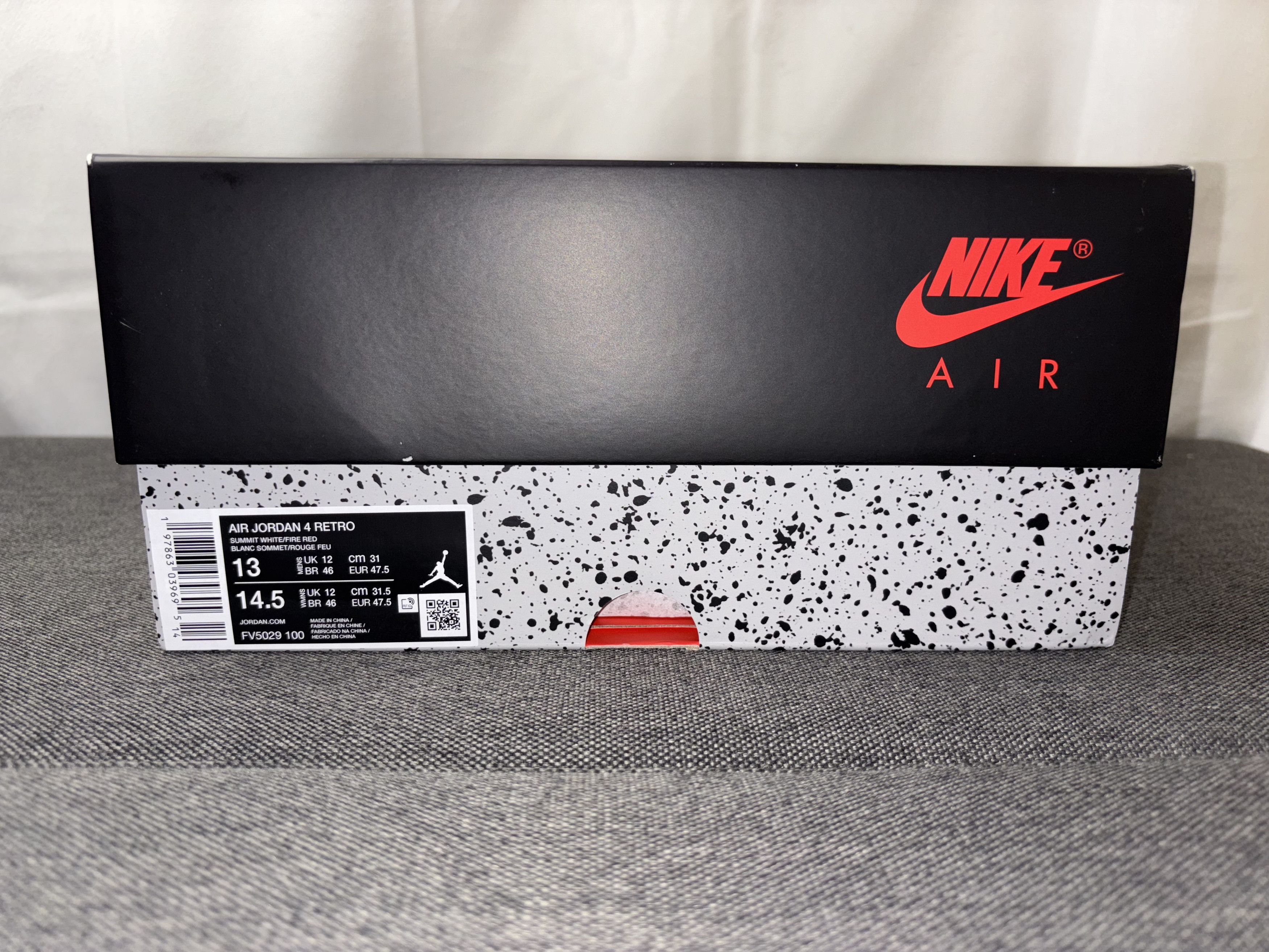 Jordan Brand Nike Air Jordan 4 Retro White Cement (2025) 13 FV5029-100 Size US 13 / EU 46 - 3 Thumbnail