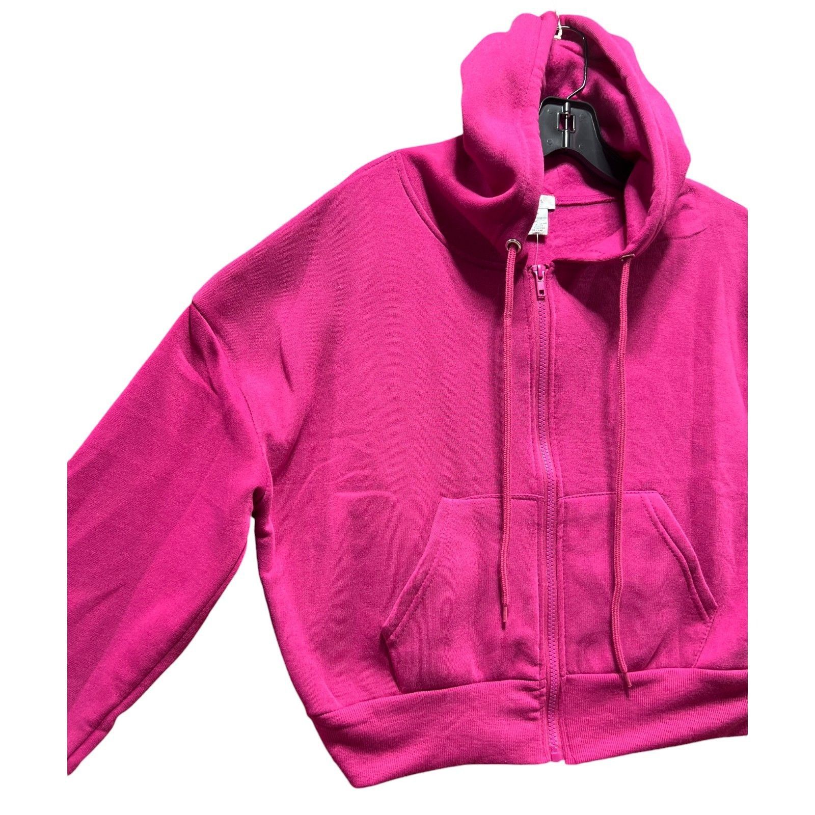 Other Rue + - Women's Long Sleeve Hooded Sweatshirt - Dark Pink - Size M / US 6-8 / IT 42-44 - 12 Thumbnail