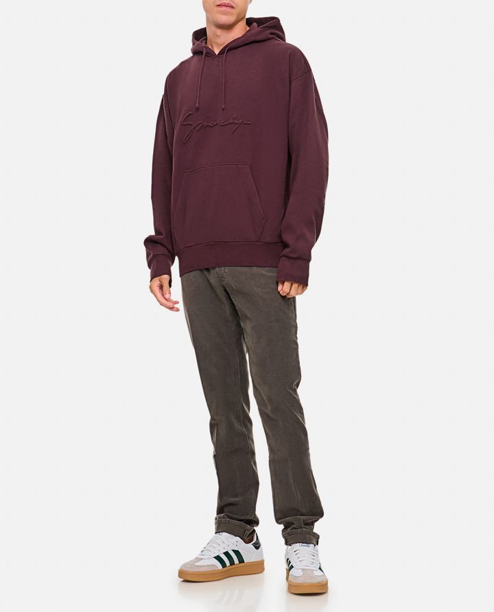 Givenchy Burgundy Embossed Signature Logo Oversized Hoodie Size US XXL / EU 58 / 5 - 4 Thumbnail